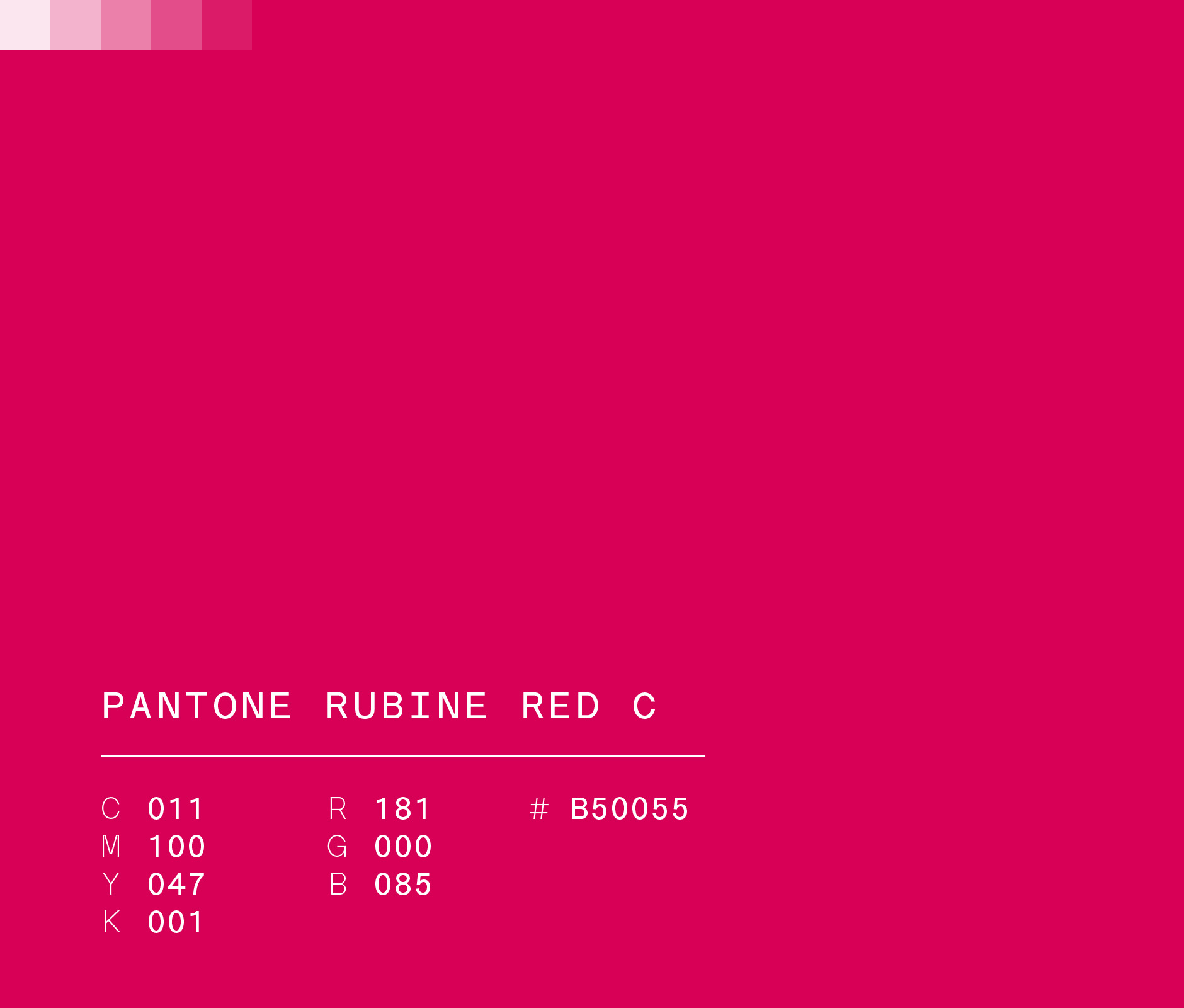 Pantone rubine red c