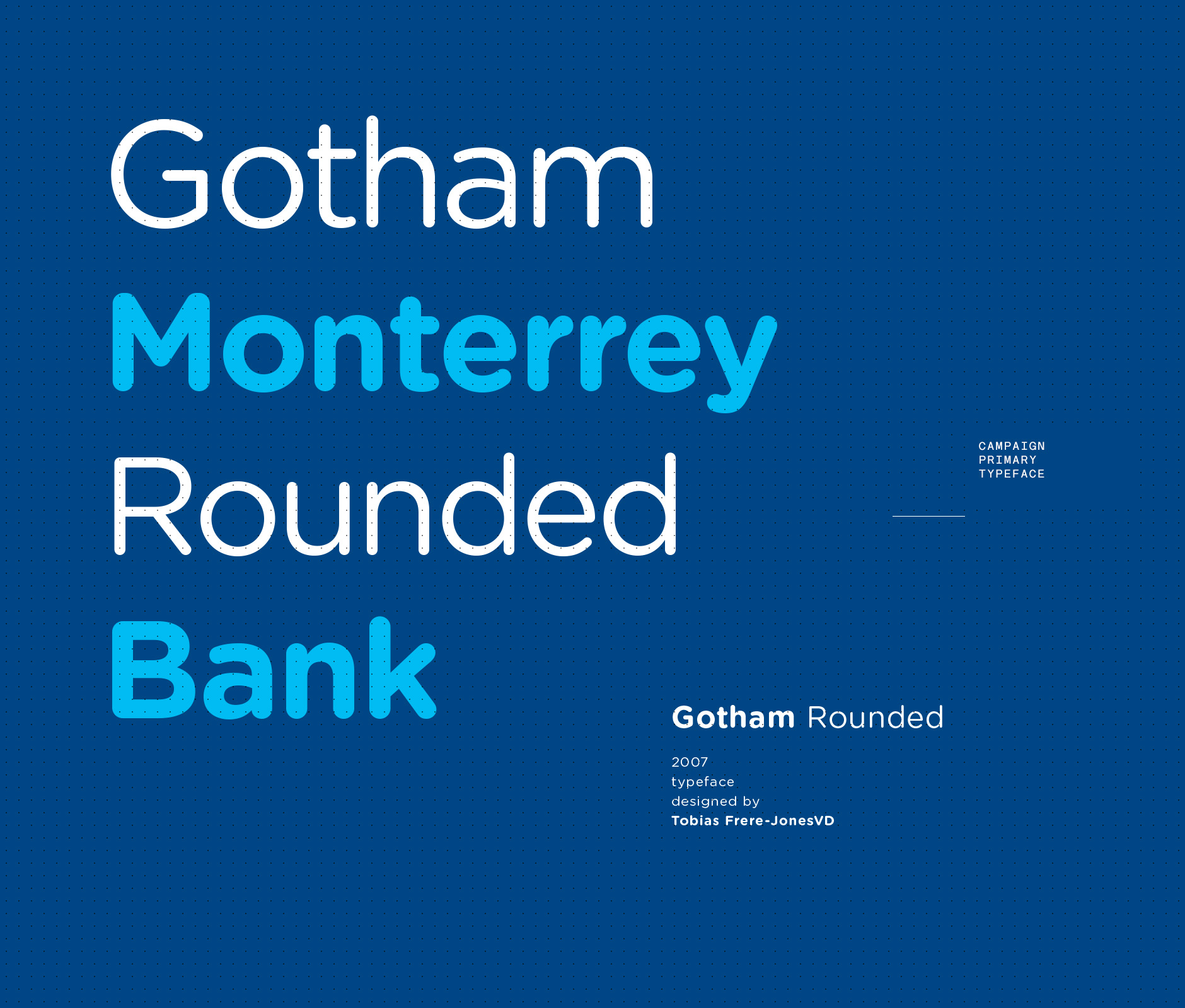 Gotham rounded typography font used in Banamex marketing campaign