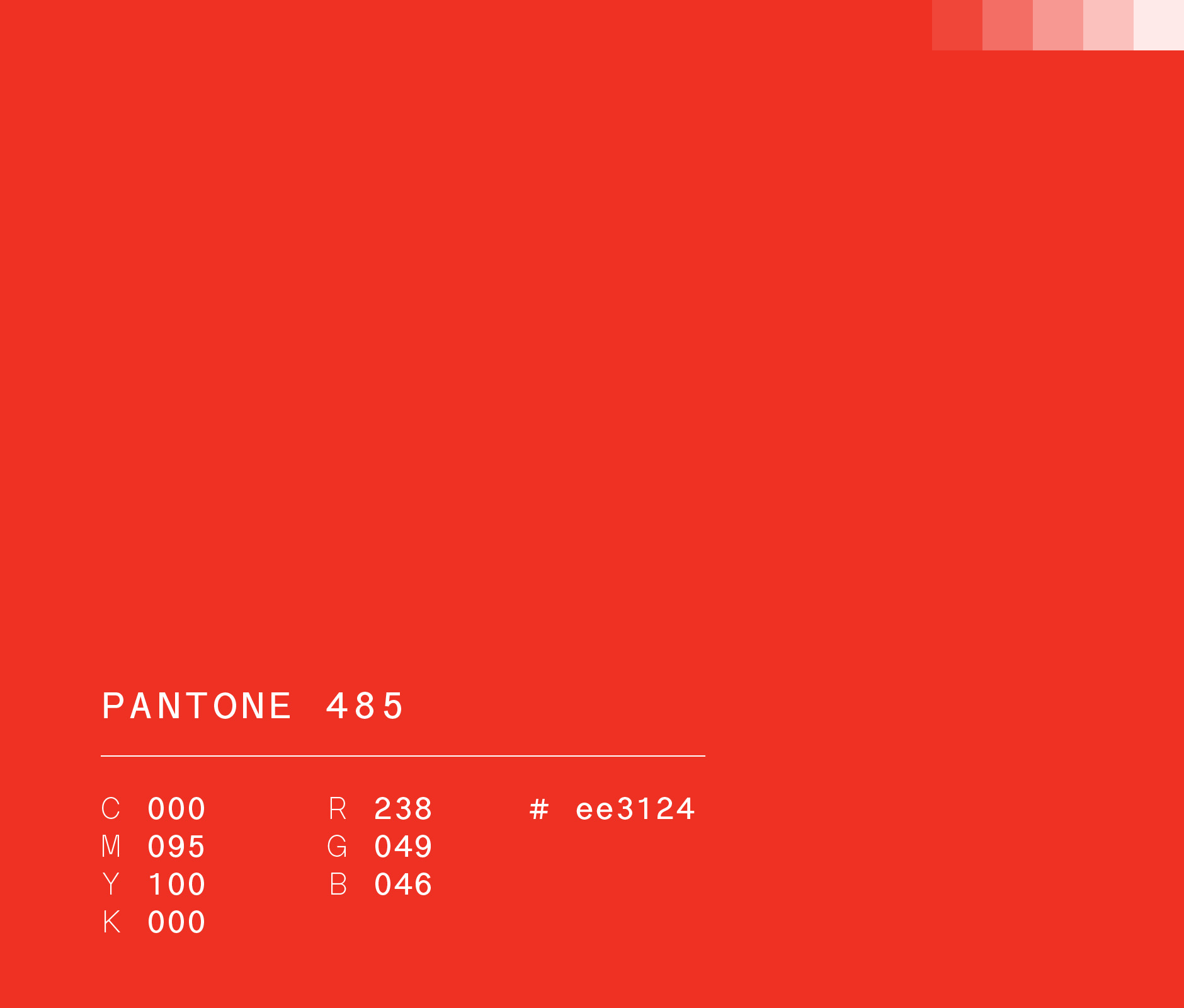 Pantone 485 #ee3124 used in Banamex marketing campaign