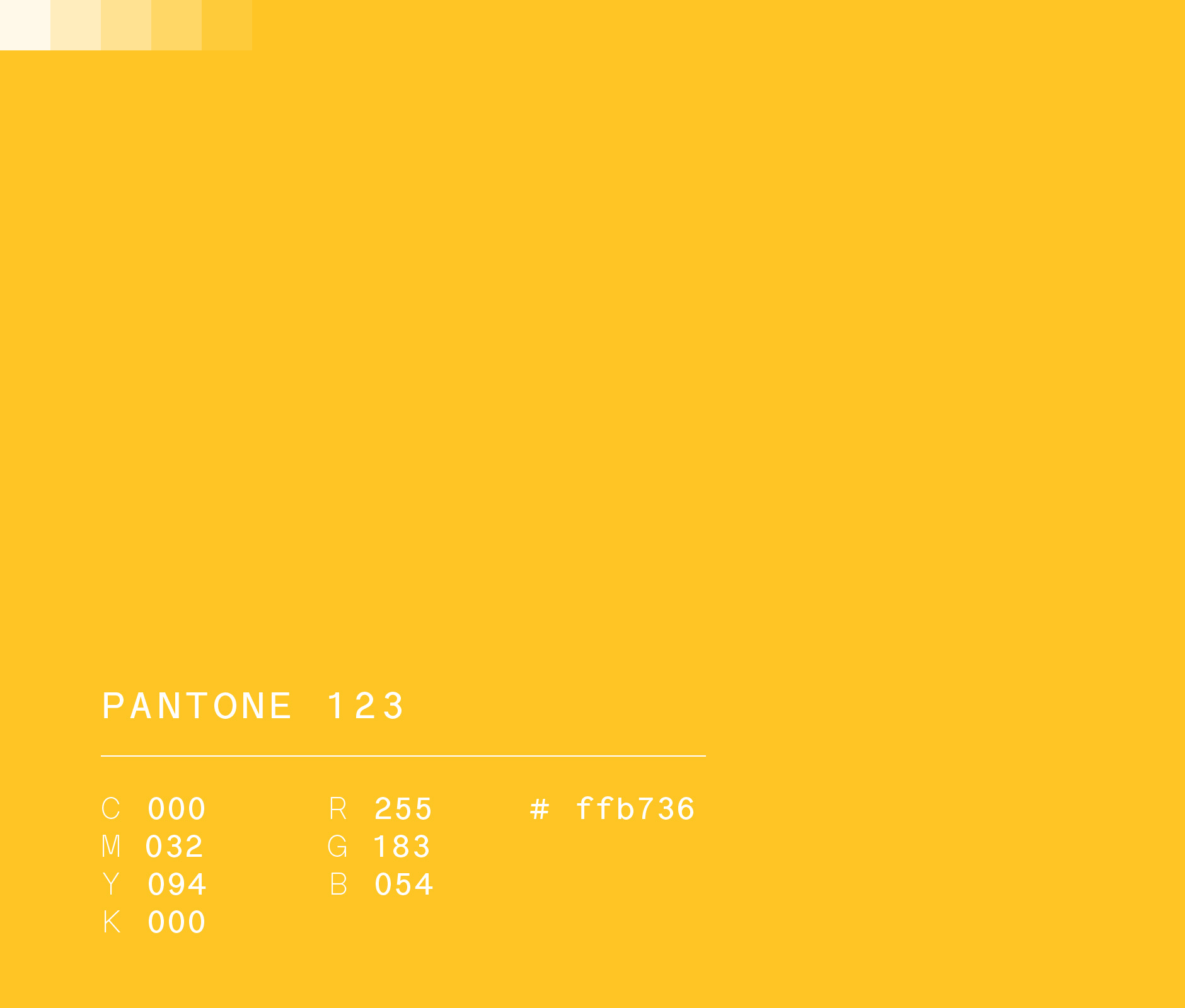 Pantone 123 used in Coppel brand identity