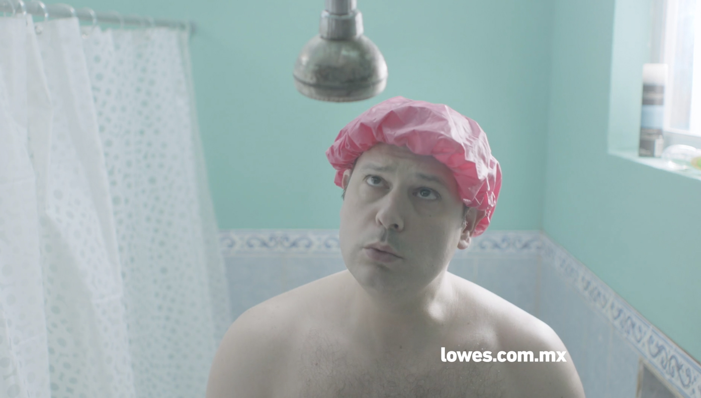 Shower Lowe's ad