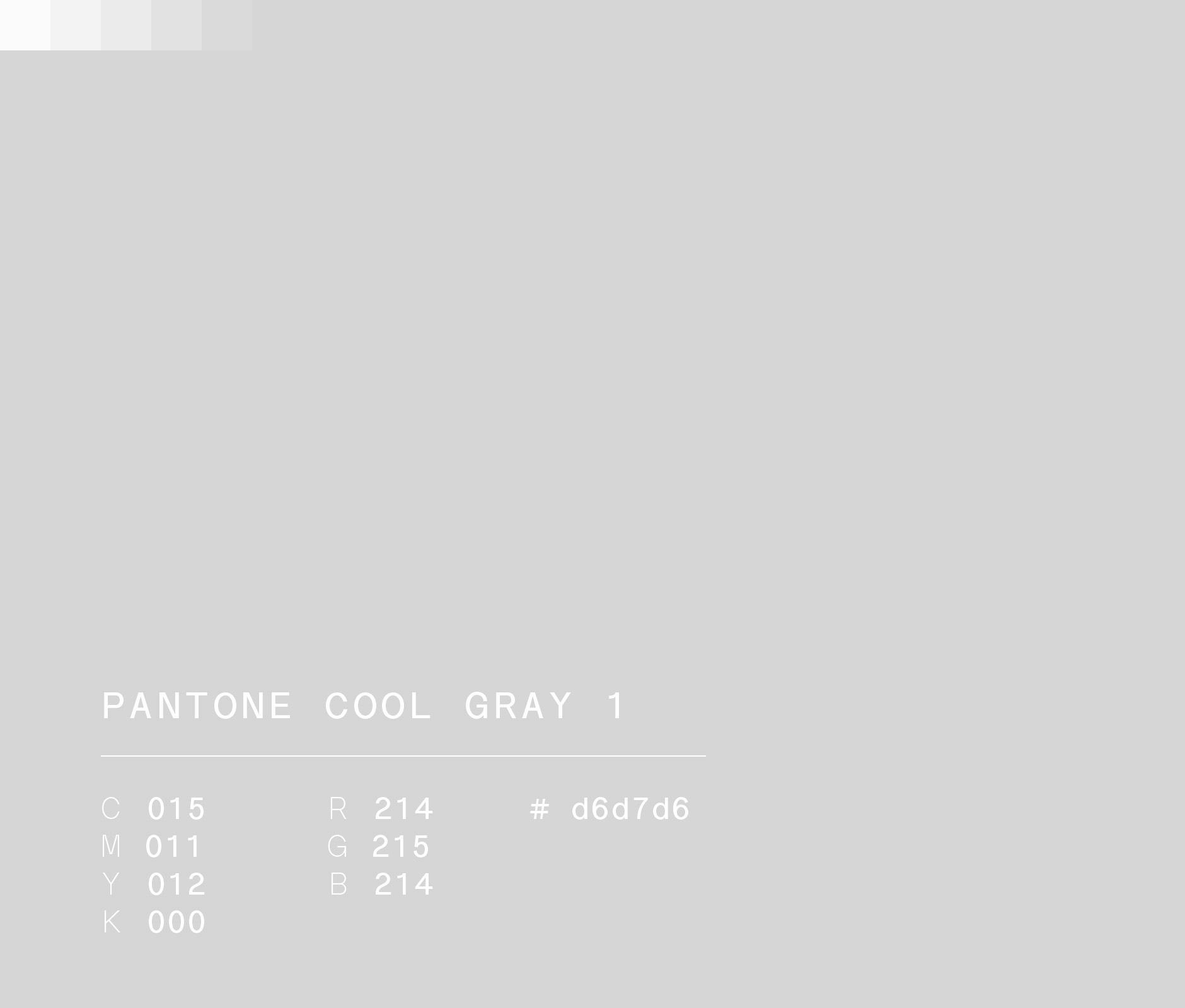Pantone cool gray 1 
