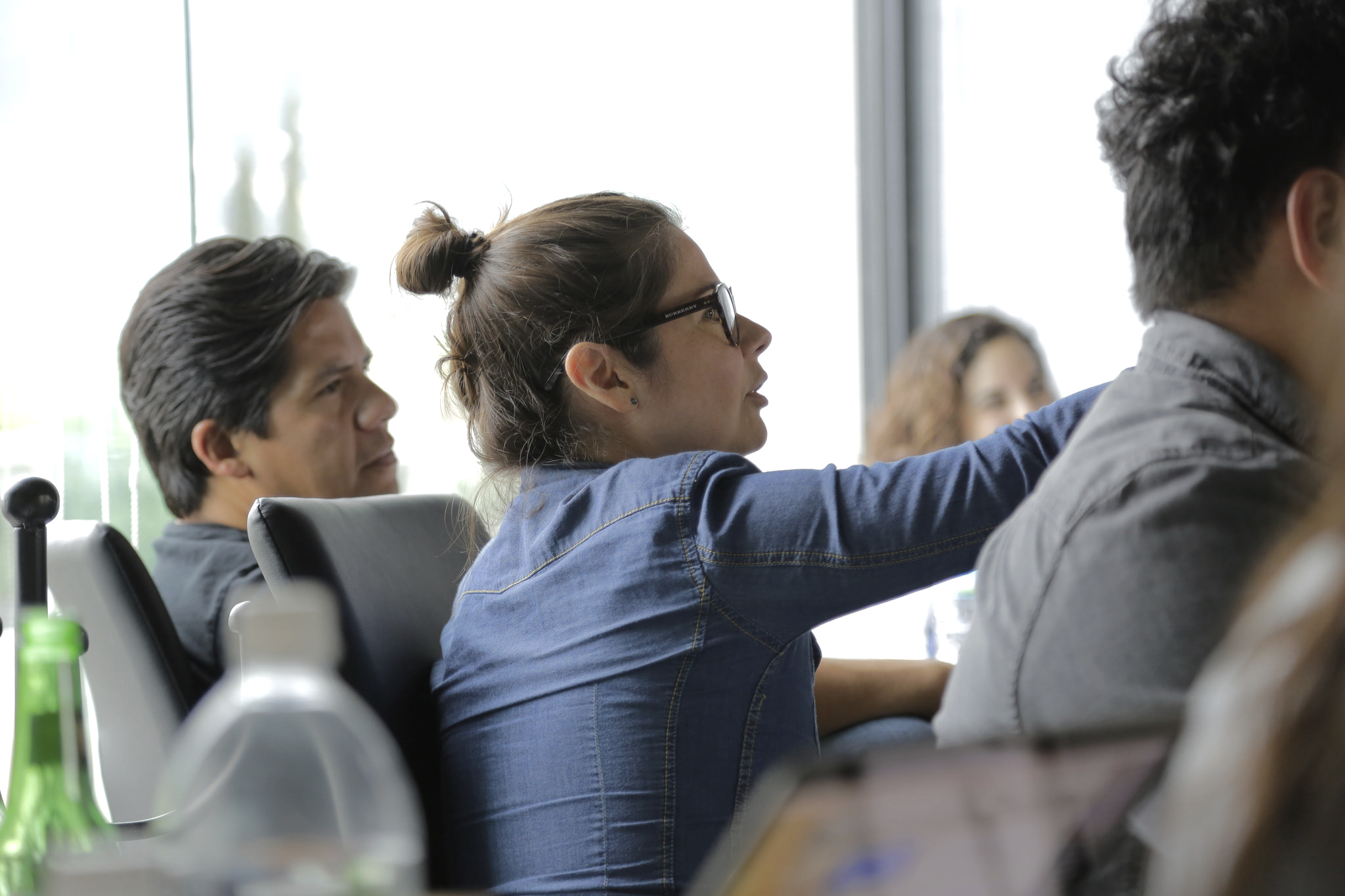 Woman at business meeting