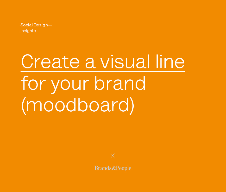 Create a visual line for your brand