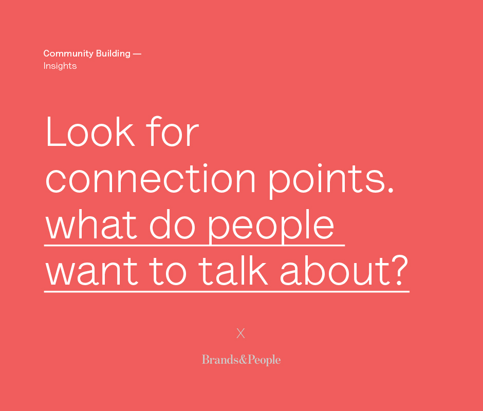 Look for connection points in your social media content