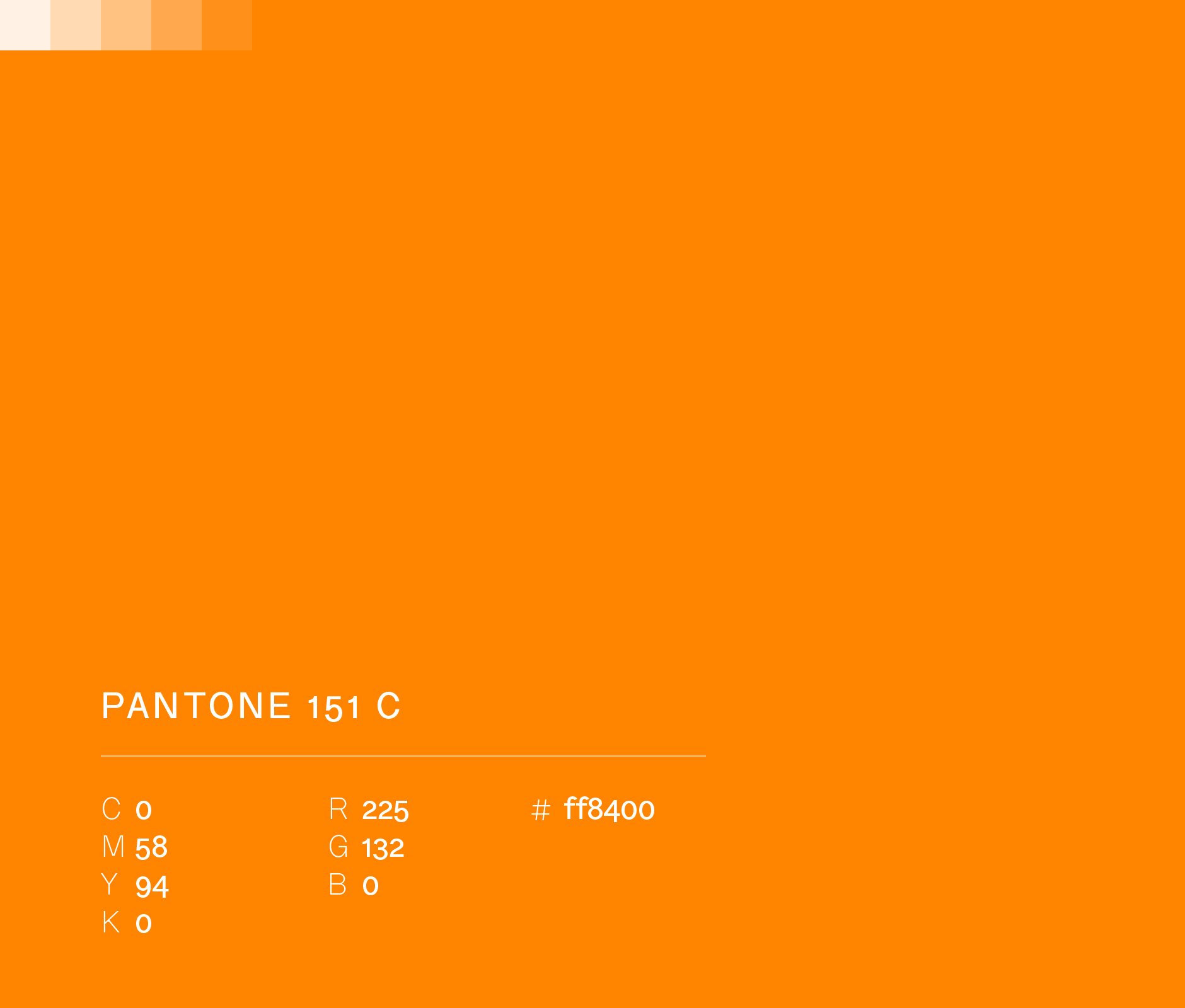 Pantone 151 c
