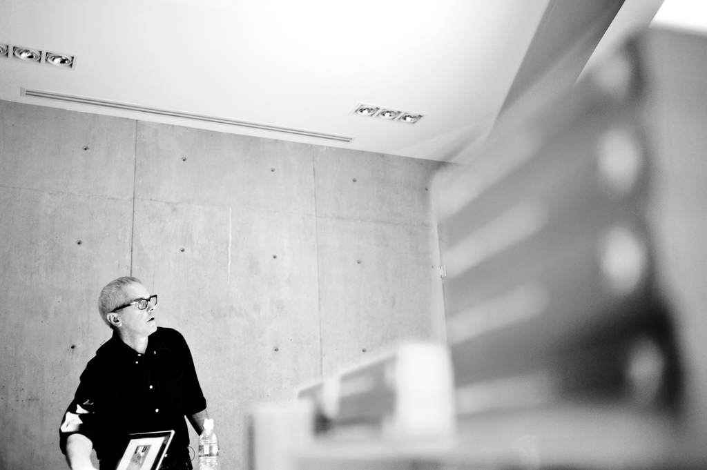 Dj stout speaking at presentation