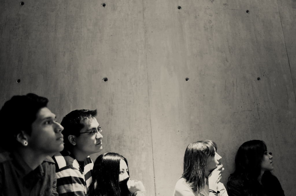 People listening to design conference