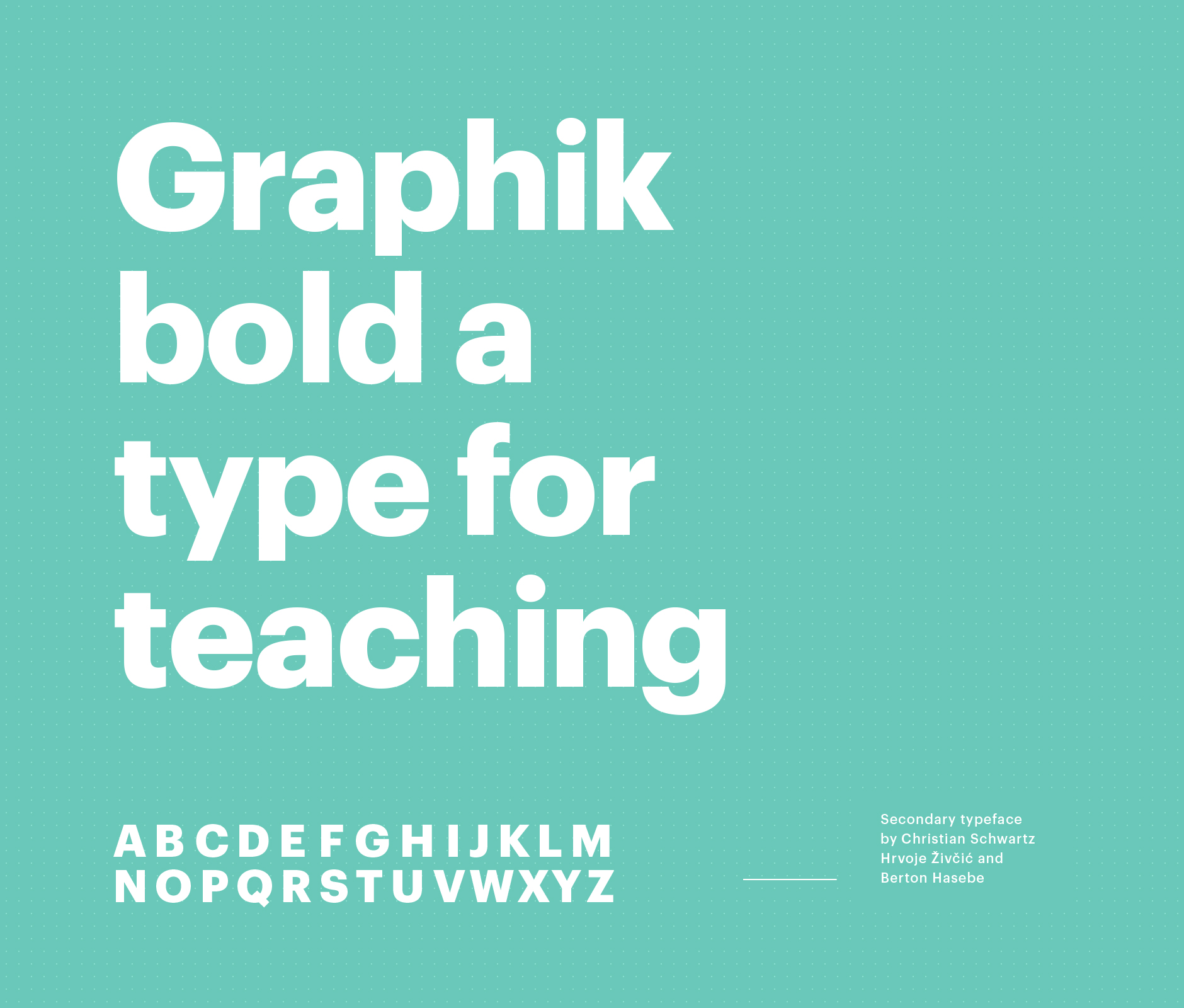Graphik Bold used in Cecvac & Irish institute visual identity