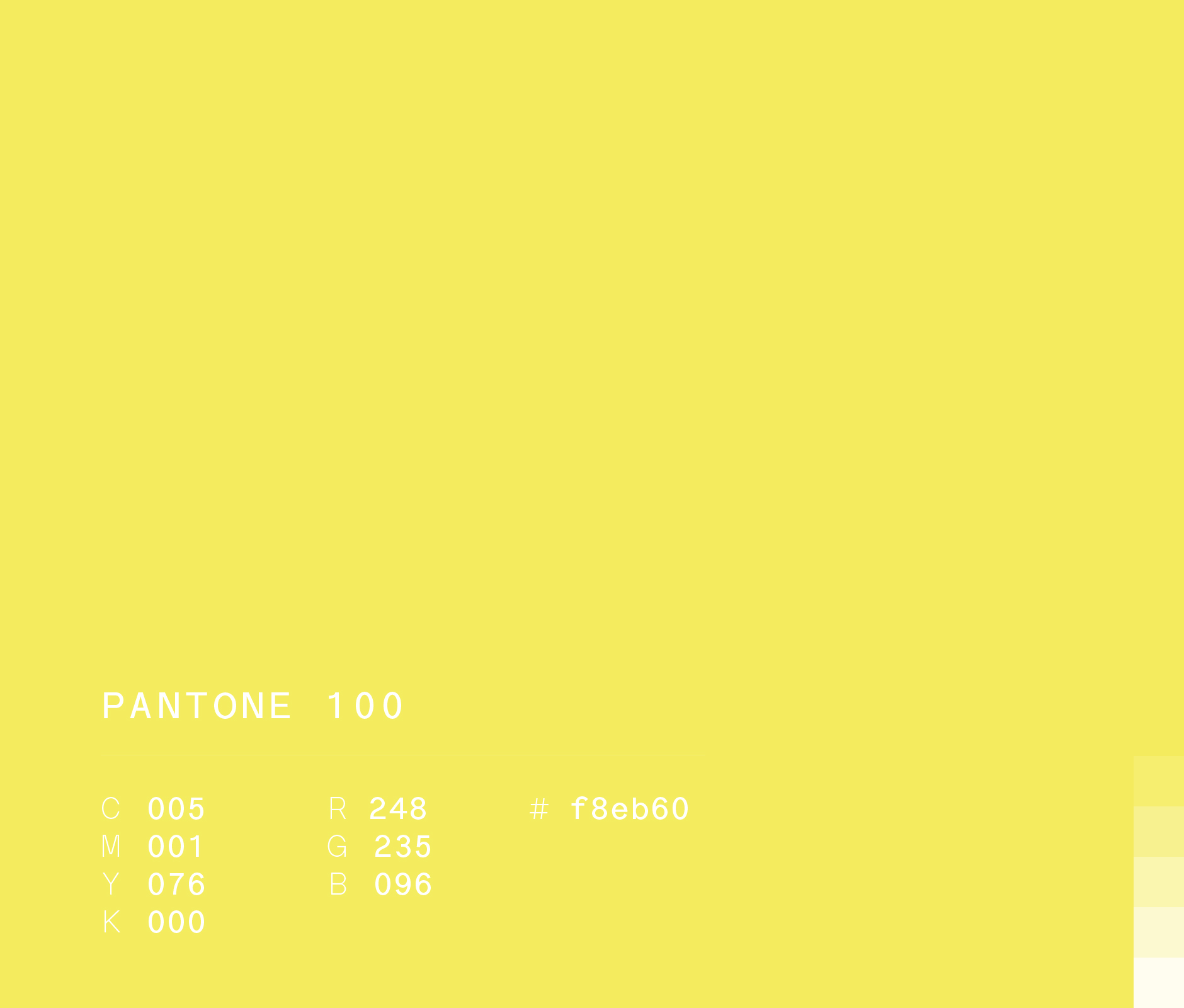 Pantone 100