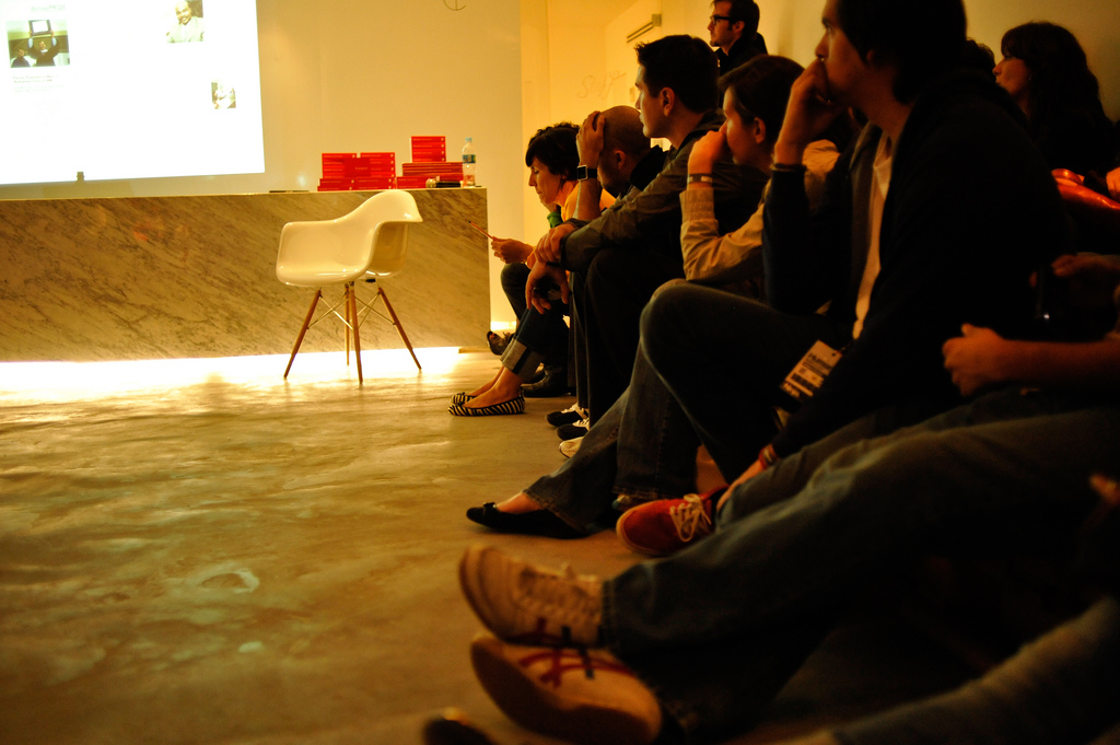 People at restaurant waiting area