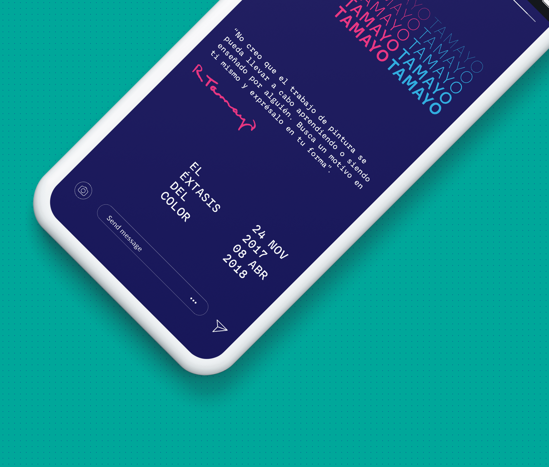 Instagram story design for Tamayo exhibition in Marco museum