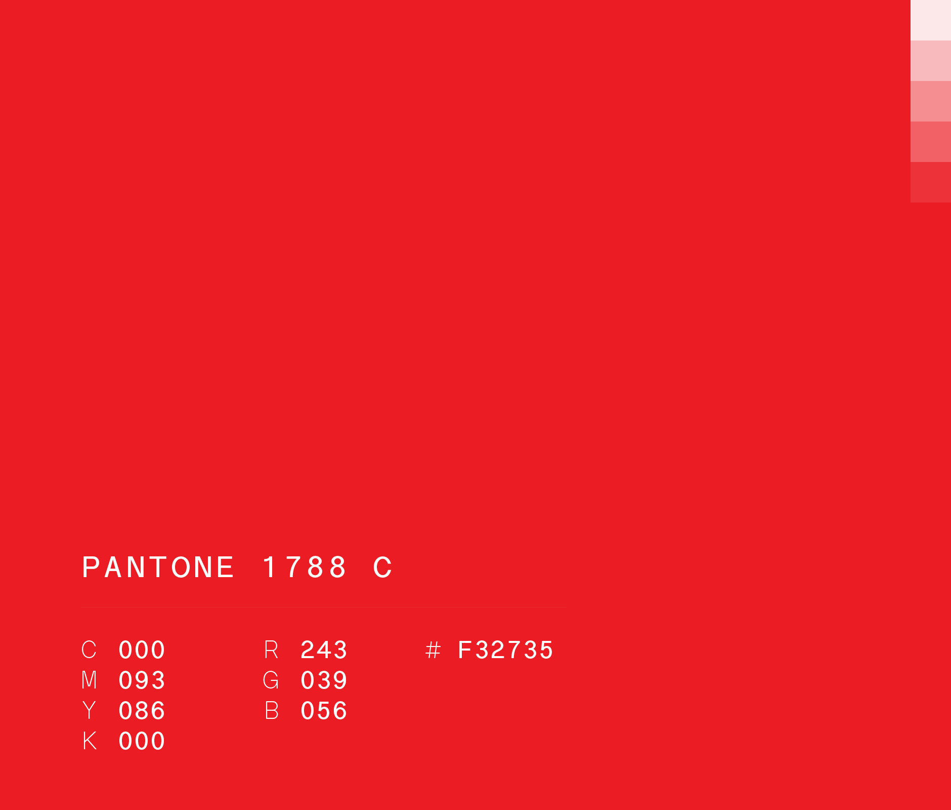 Pantone 1788 c used in Marco museum campaign