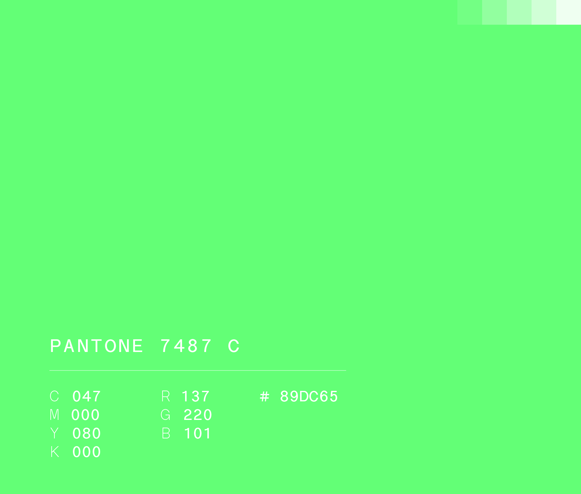 Pantone 7487 c #89DC65 used in Hey digital bank visual identity