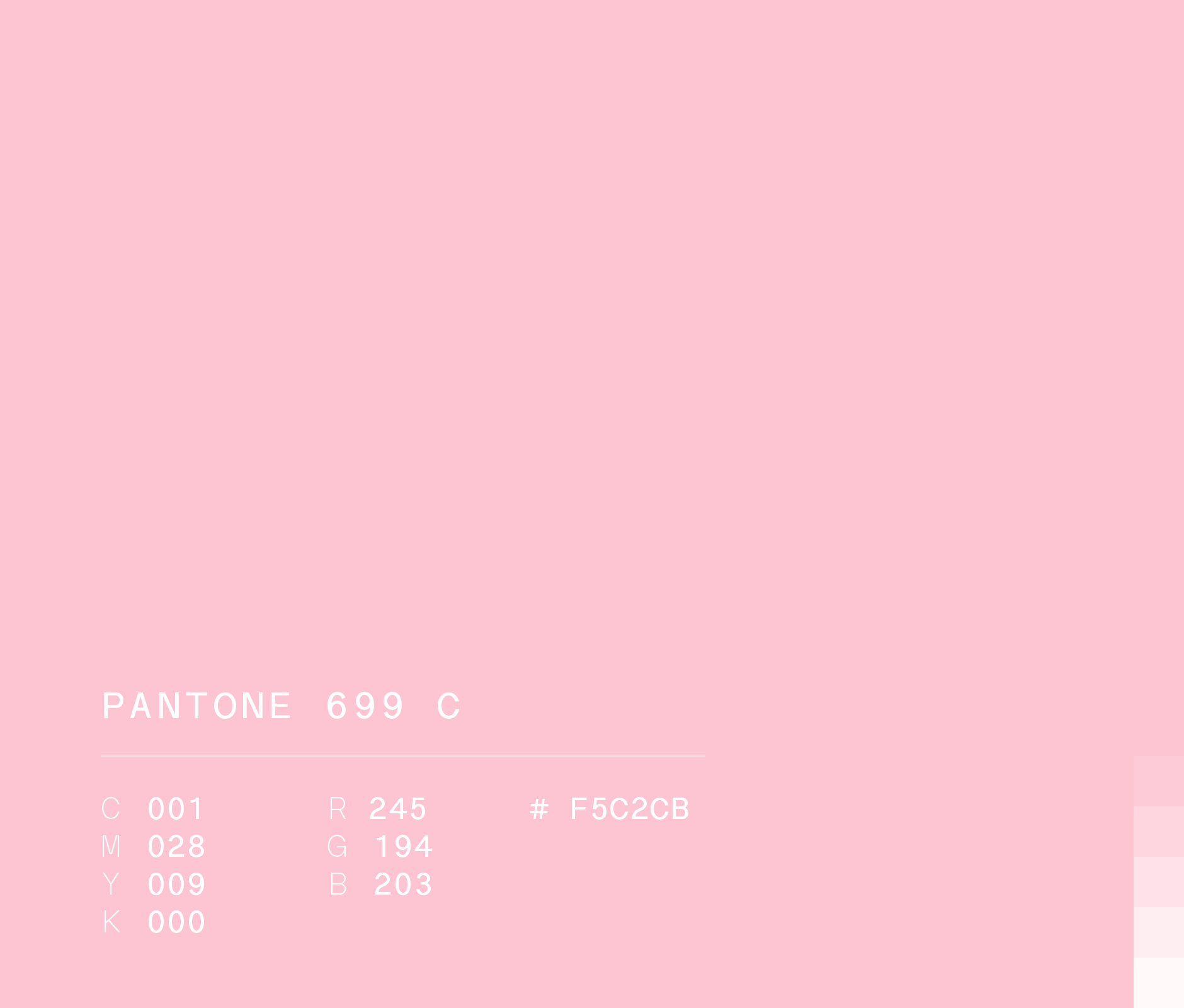 Pantone 699 c #F5C2CB used in Hey digital bank visual identity
