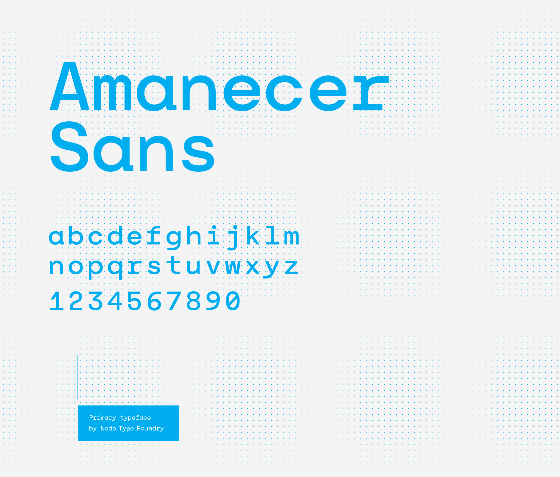 Amanecer sans custom typography font used in Nuevo Amanecer rebranding campaign