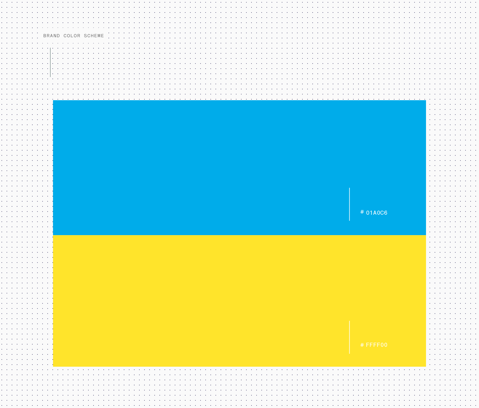 Color scheme used in Nuevo Amanecer charity visual identity