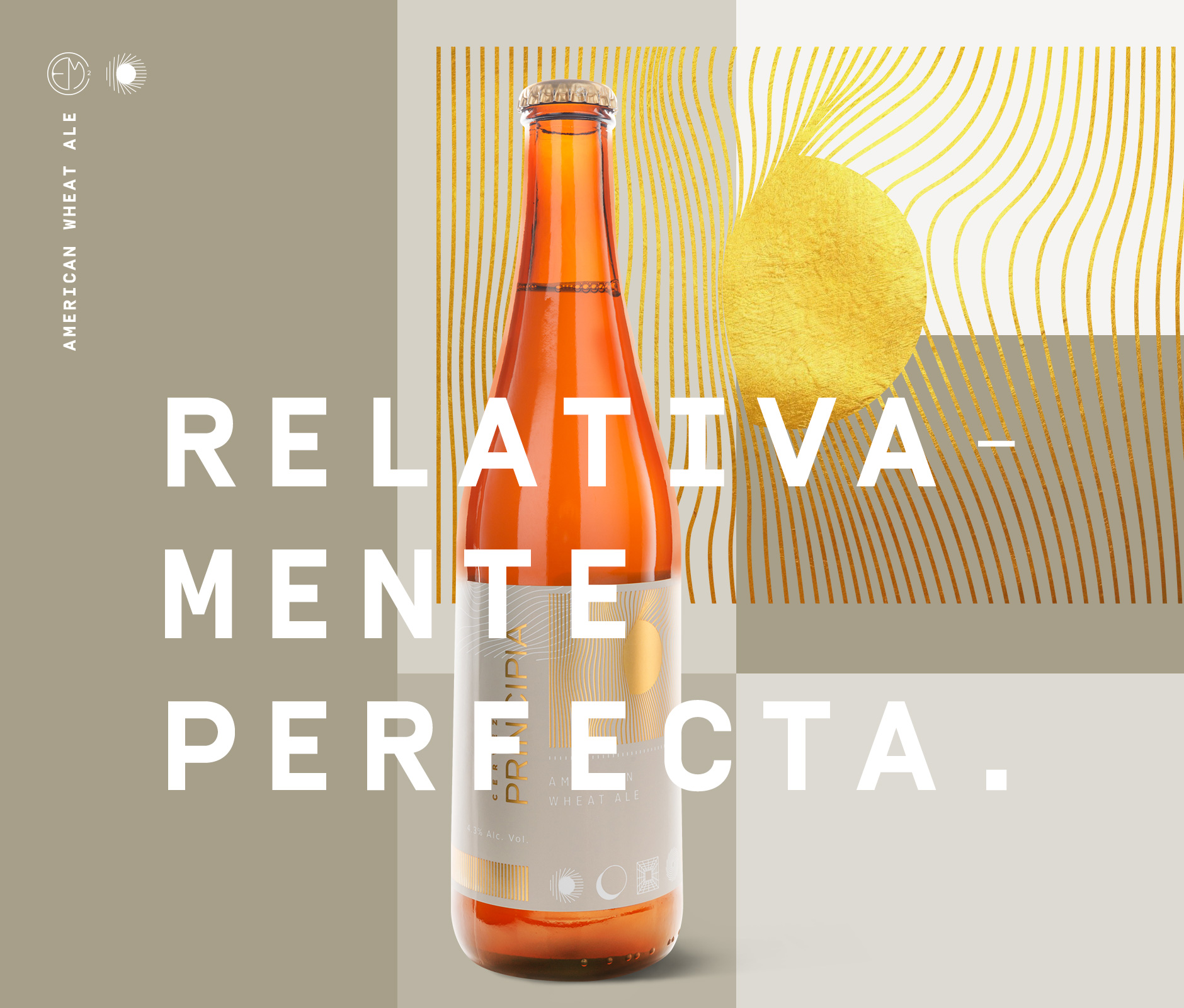 Principia Brewery artisanal brew advertisement design concept