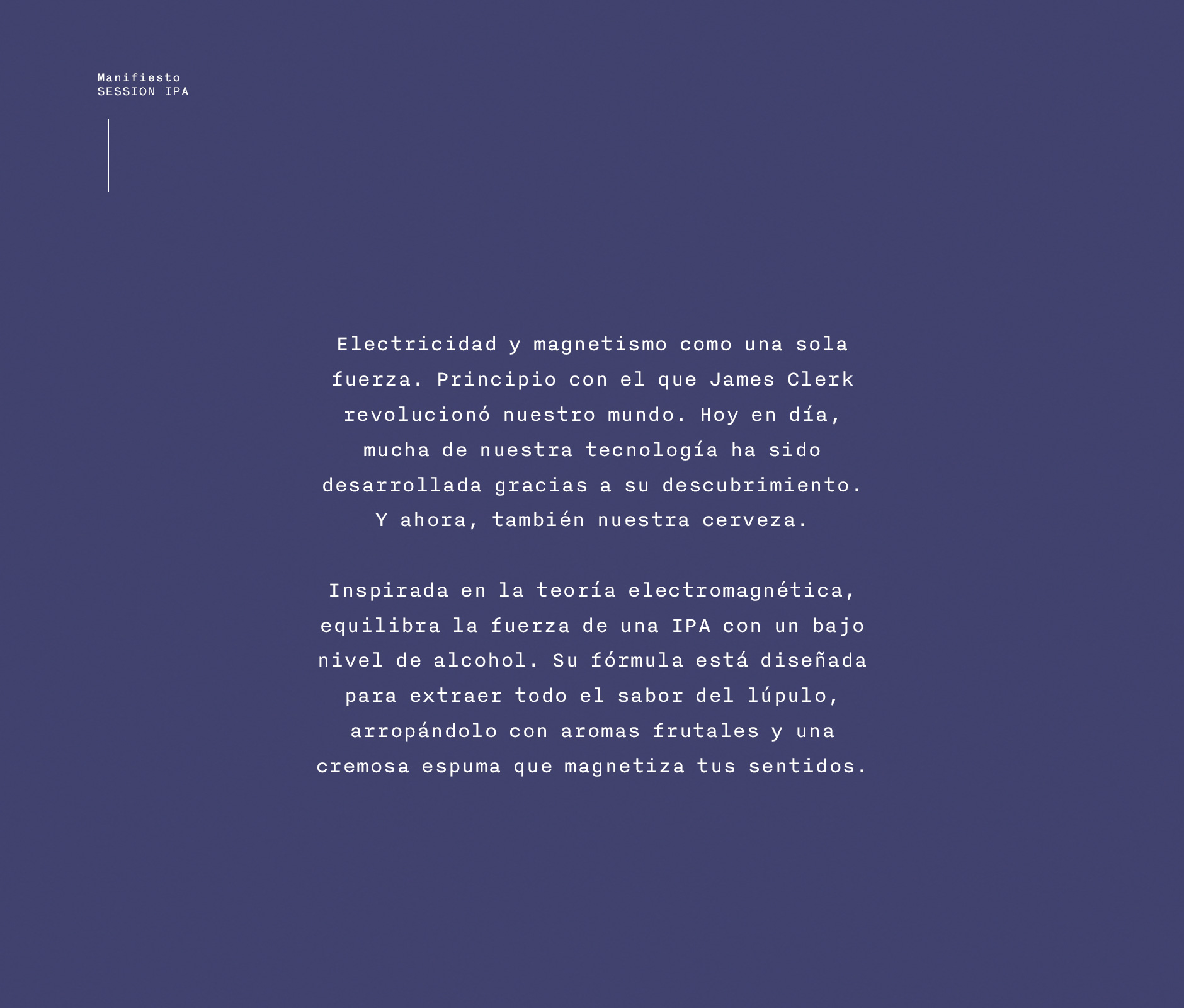  Principia Brewery beer manifesto