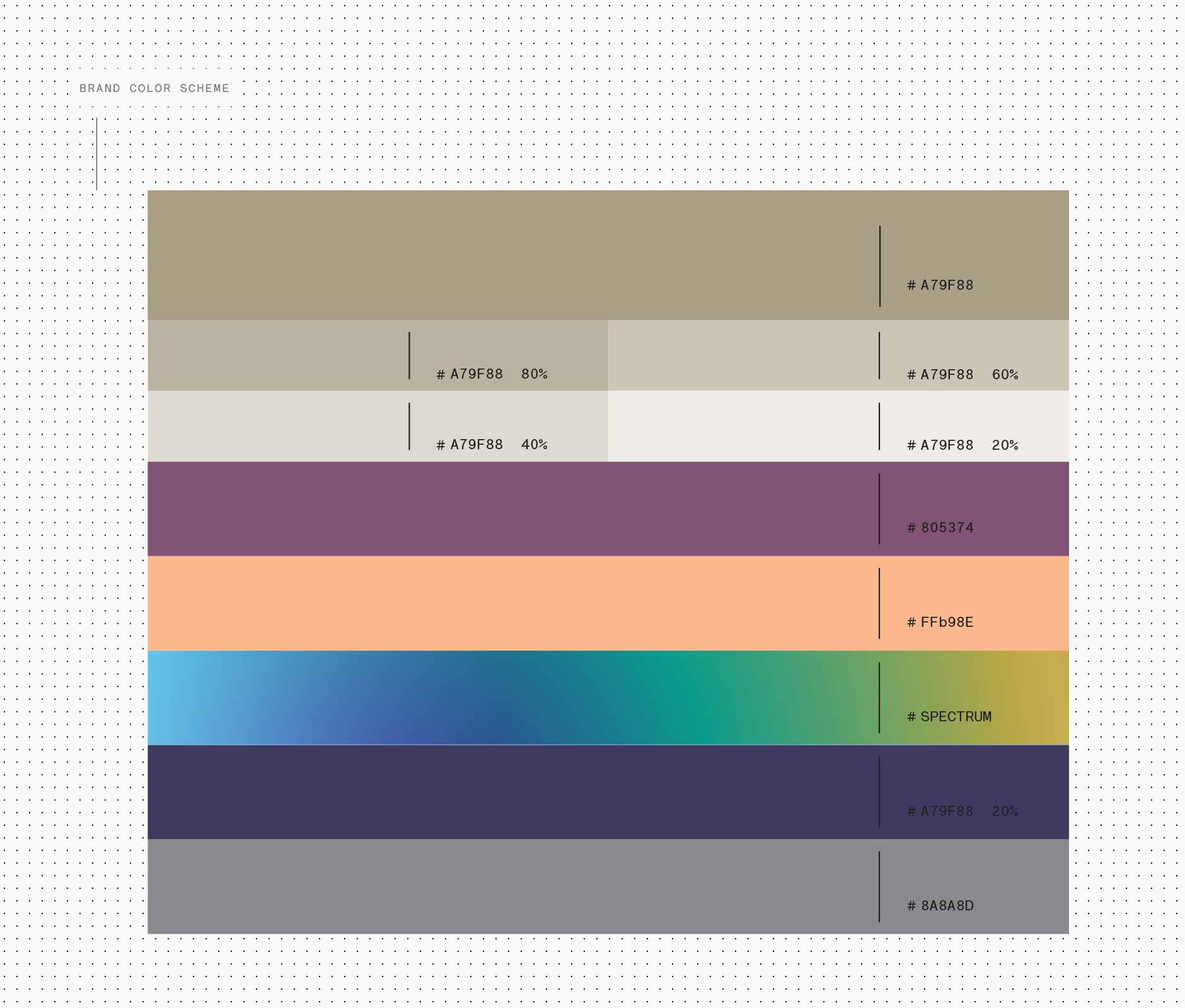 Color & pattern scheme used in Principia Brewery visual identity