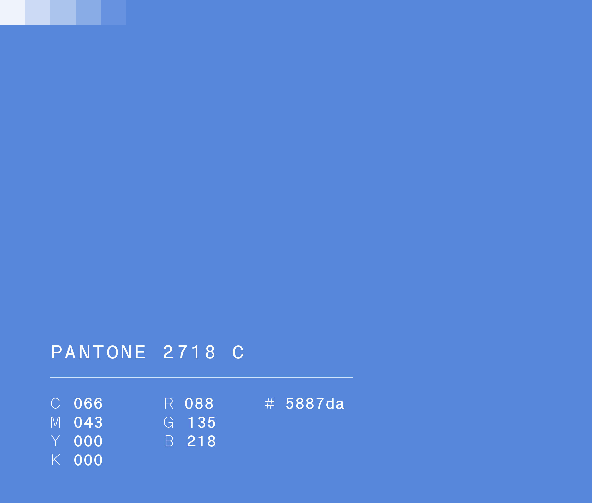 Pantone 2718 C #5887da used in Aura by Banregio Brand Identity