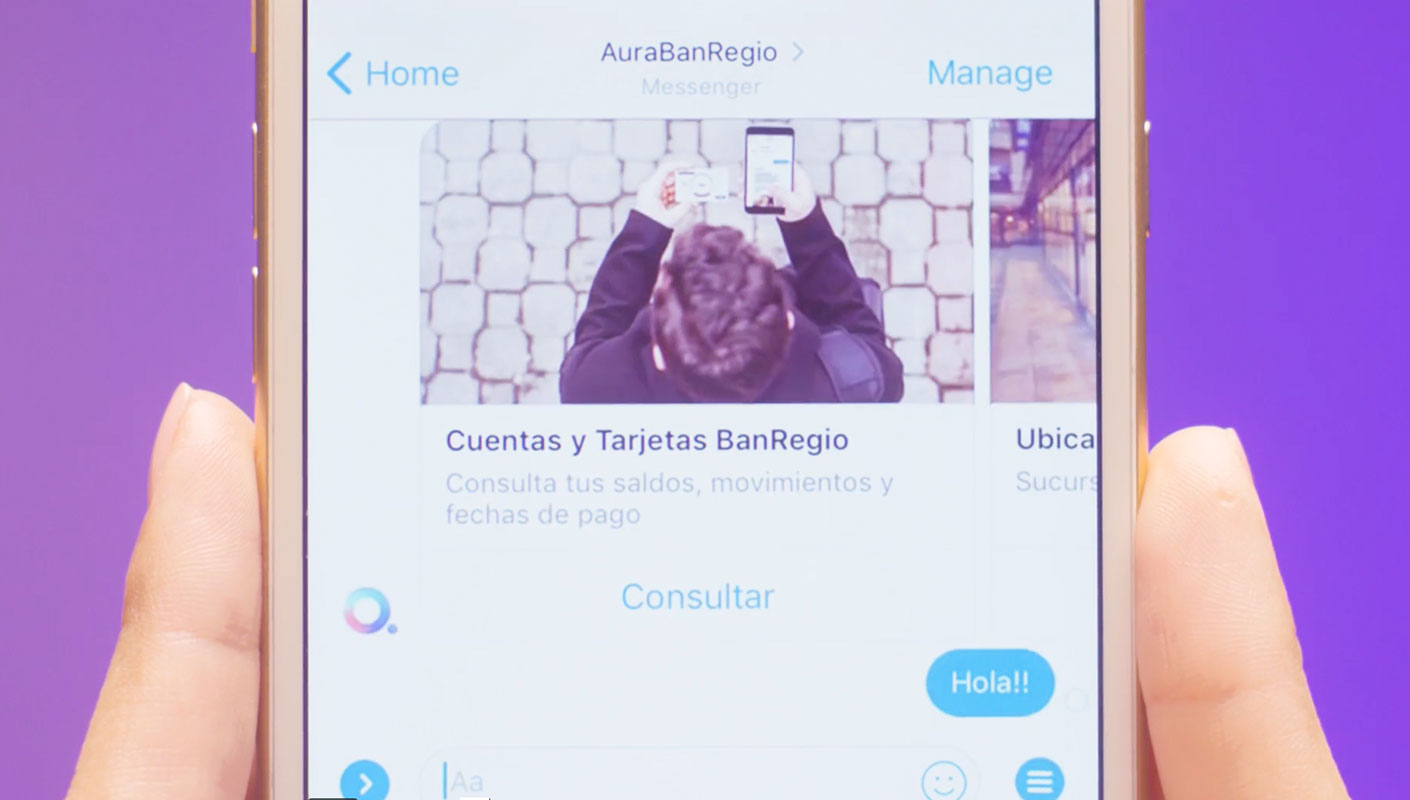 Banregio Aura bank consulting app ad
