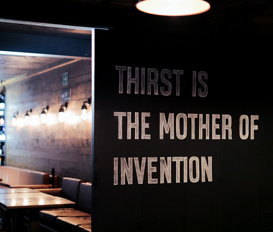 Thirst is the mother of invention