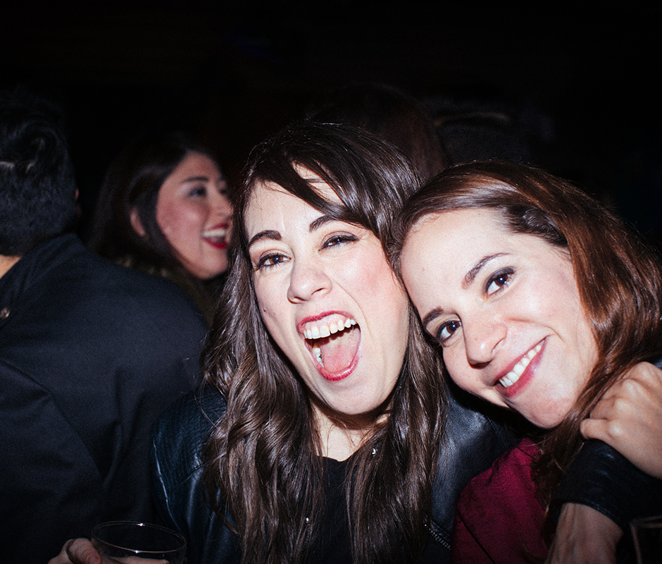 Friends hugging each other for picture