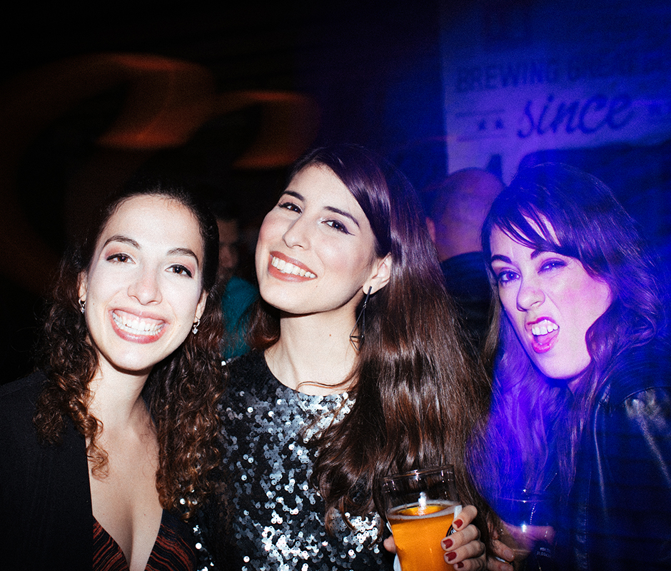 Friends smiling for picture