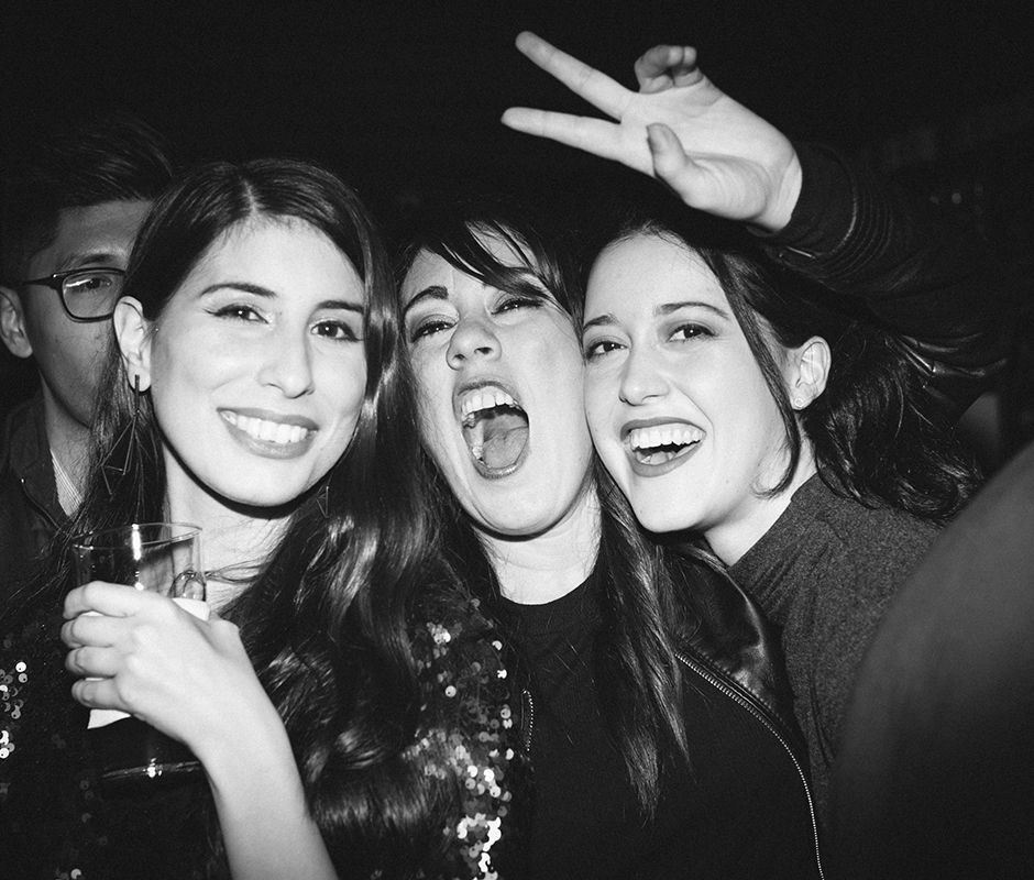 Friends having a great time in a party