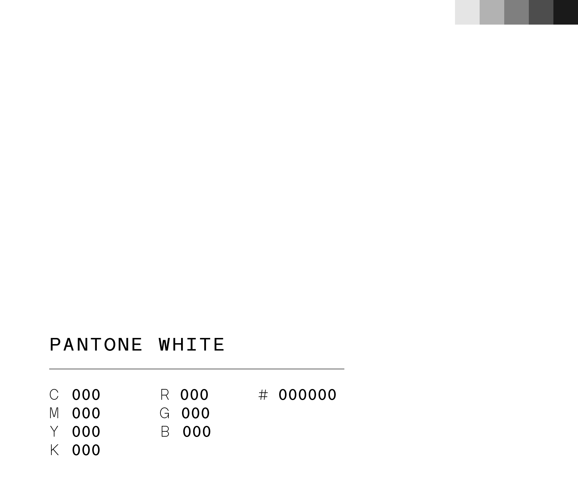 Pantone white