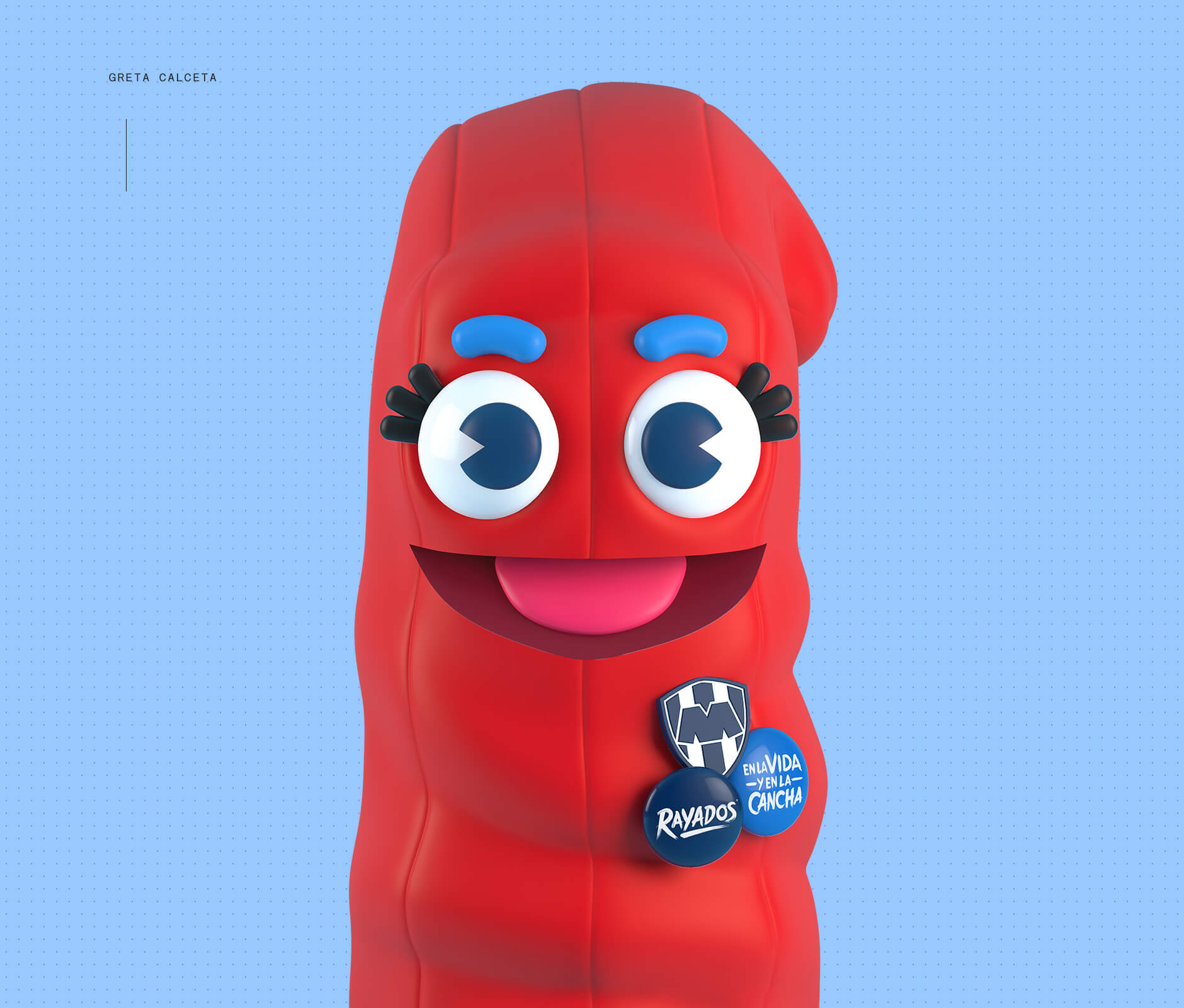 3D sock animated character 