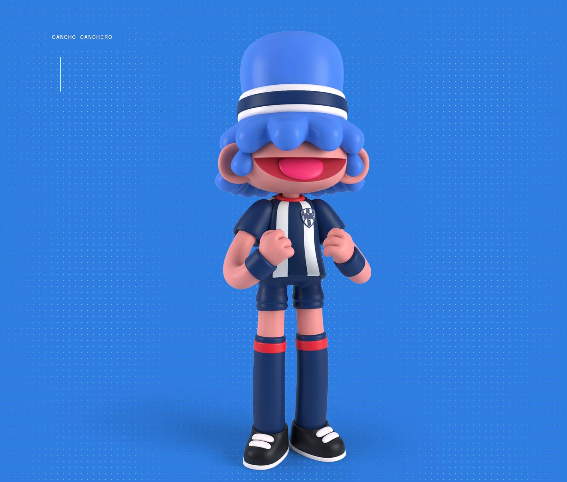 Rayados Kids Cancho Canchero character