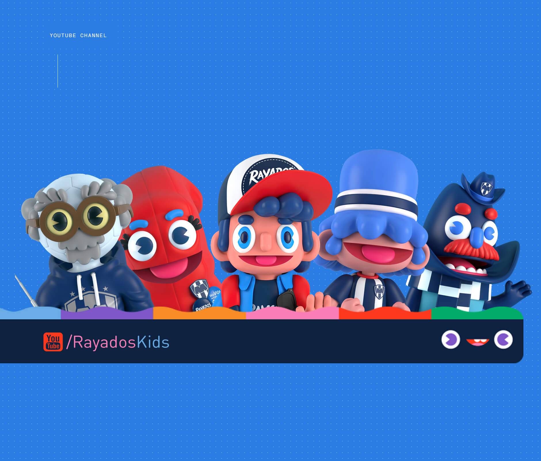 Rayados Kids social media banner design