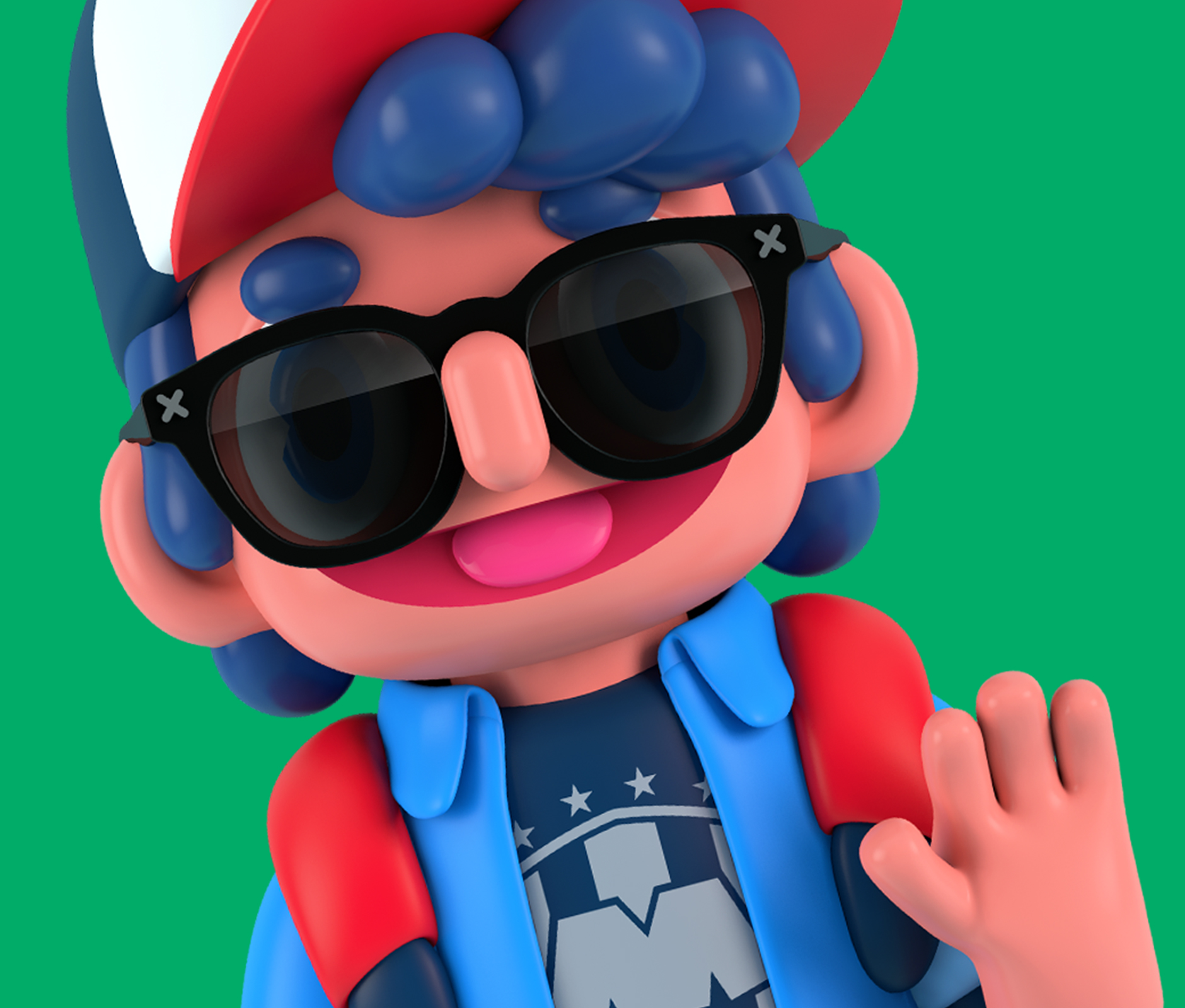 Soccer ball tv show animated character design 