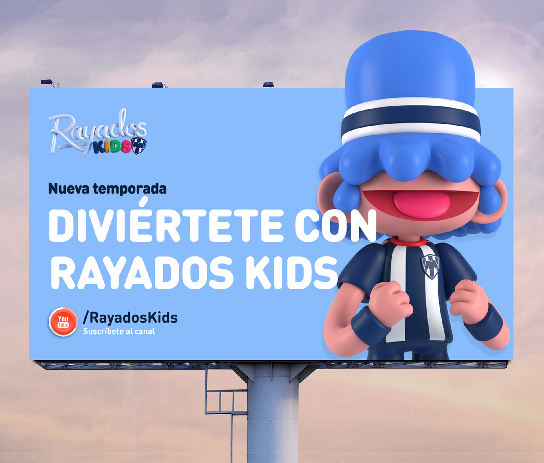 Rayados Kids lboard design 