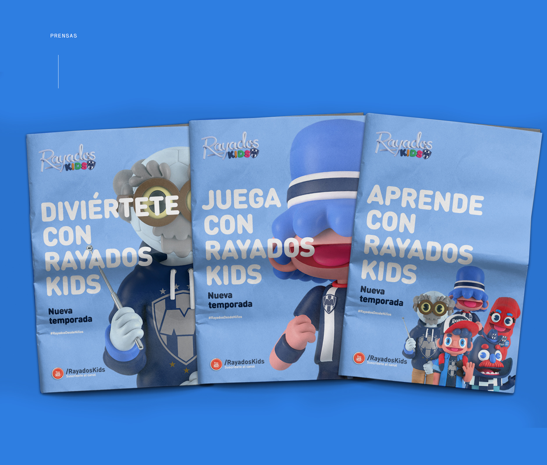 Editorial design for Rayados Kids print ad