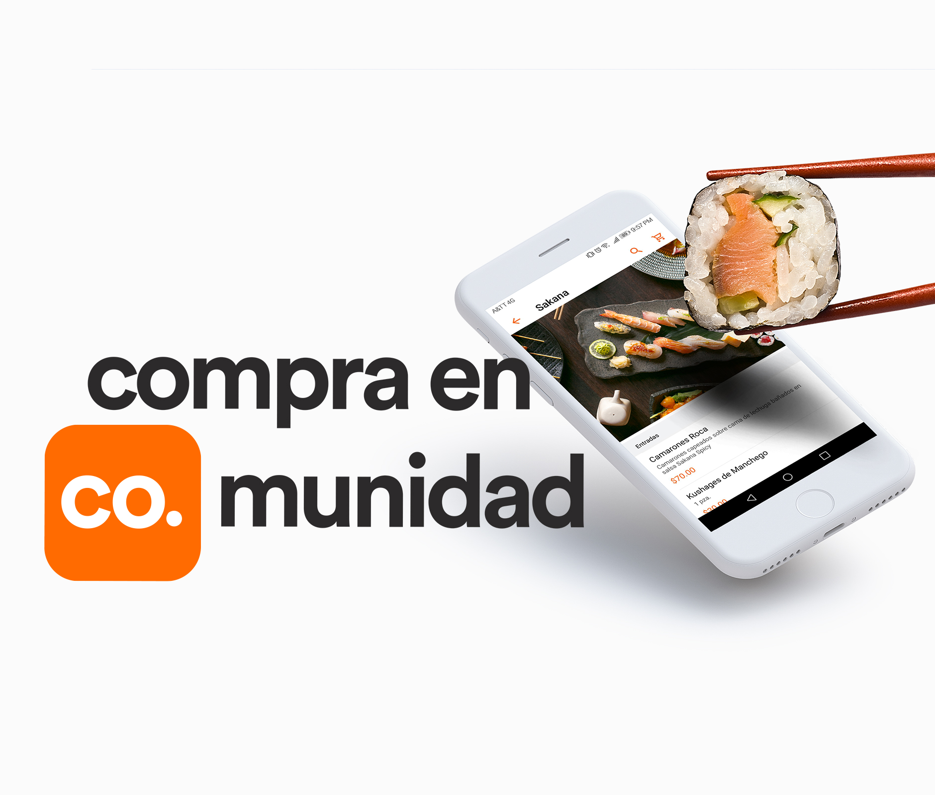Banregio Comunidad advertisement for its food delivery service mobile app