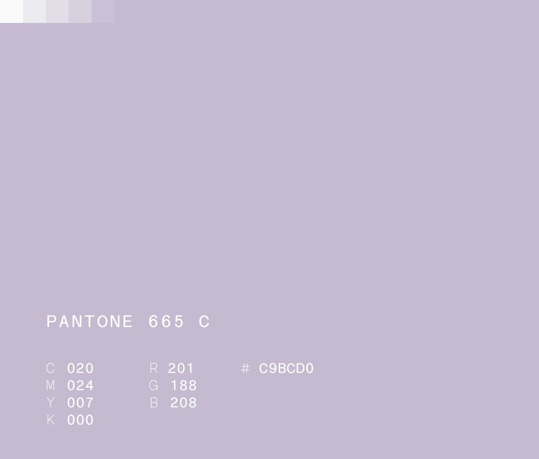 Pantone 665 C #C9BCD0 used in Mark Kay Mexico visual identity