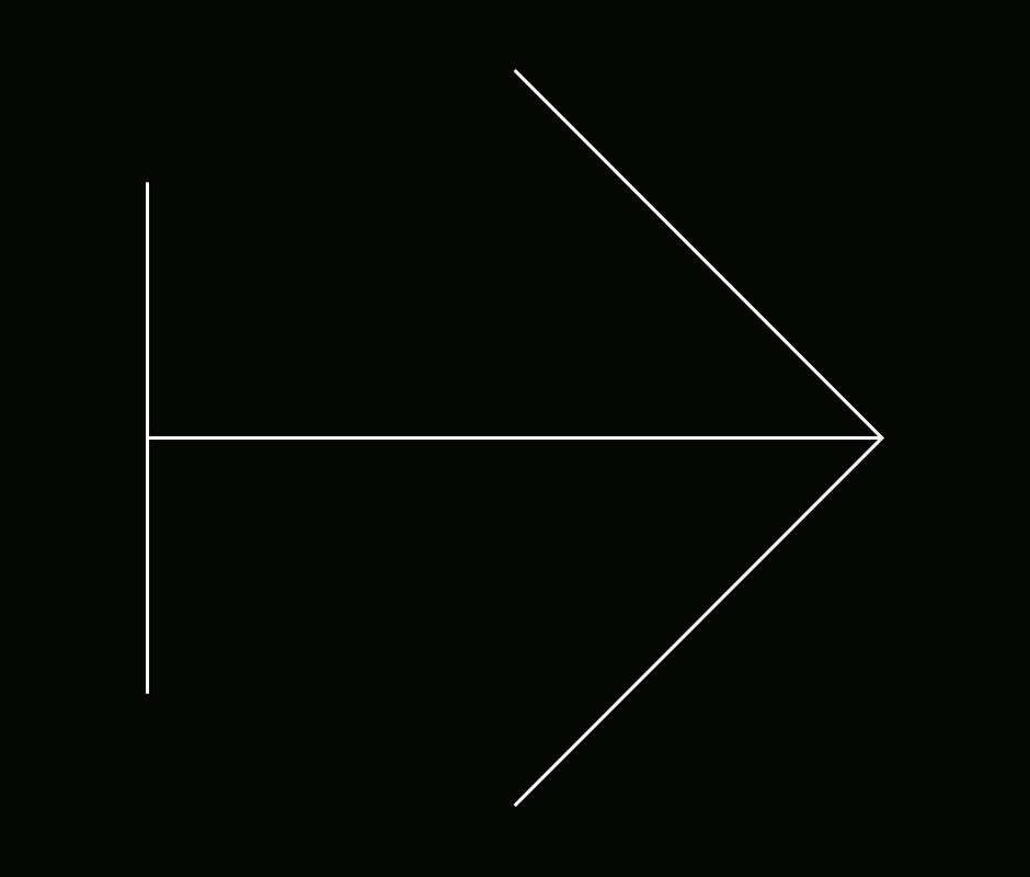 Minimalistic arrow design