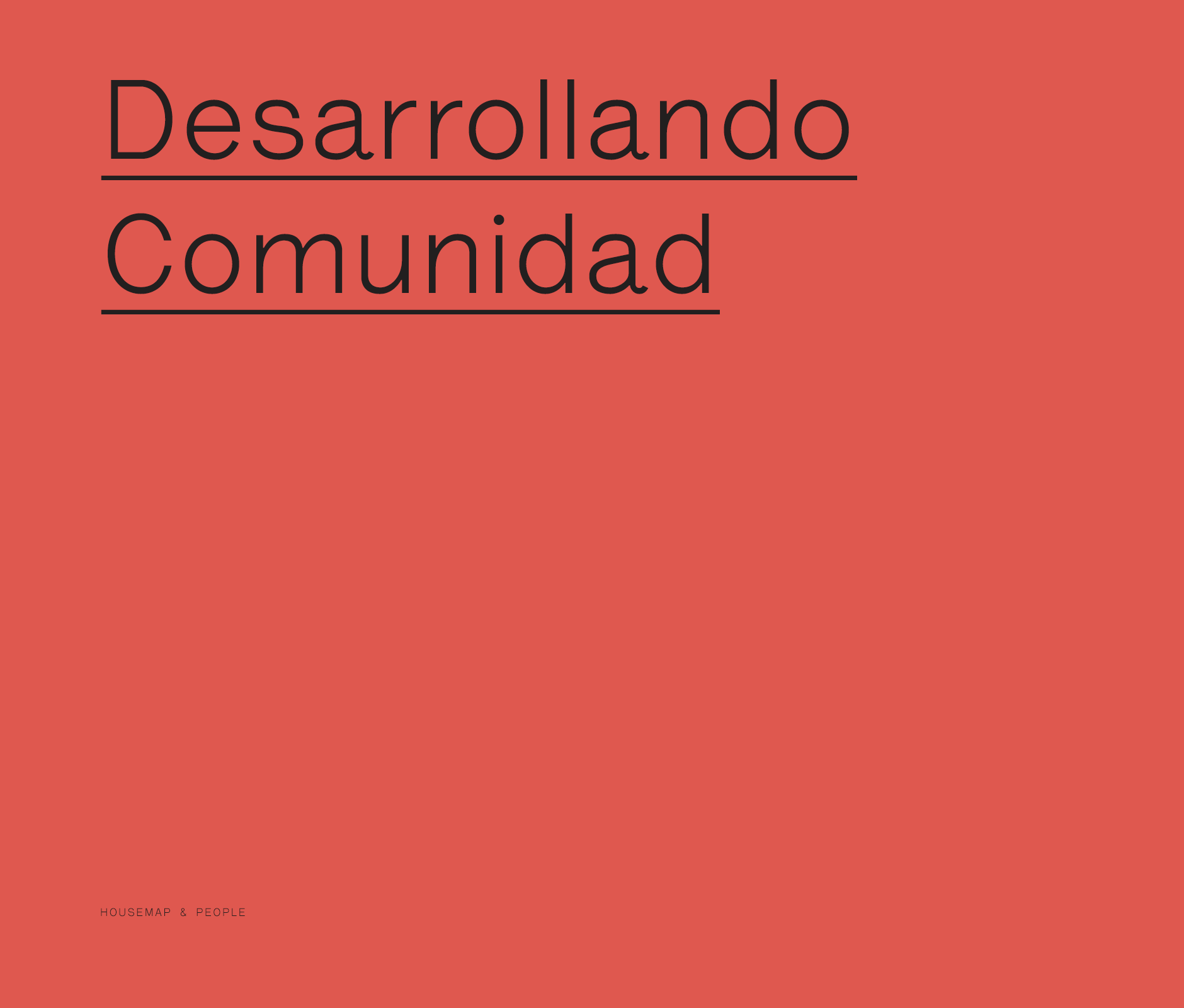 Desarrollando comunidad
