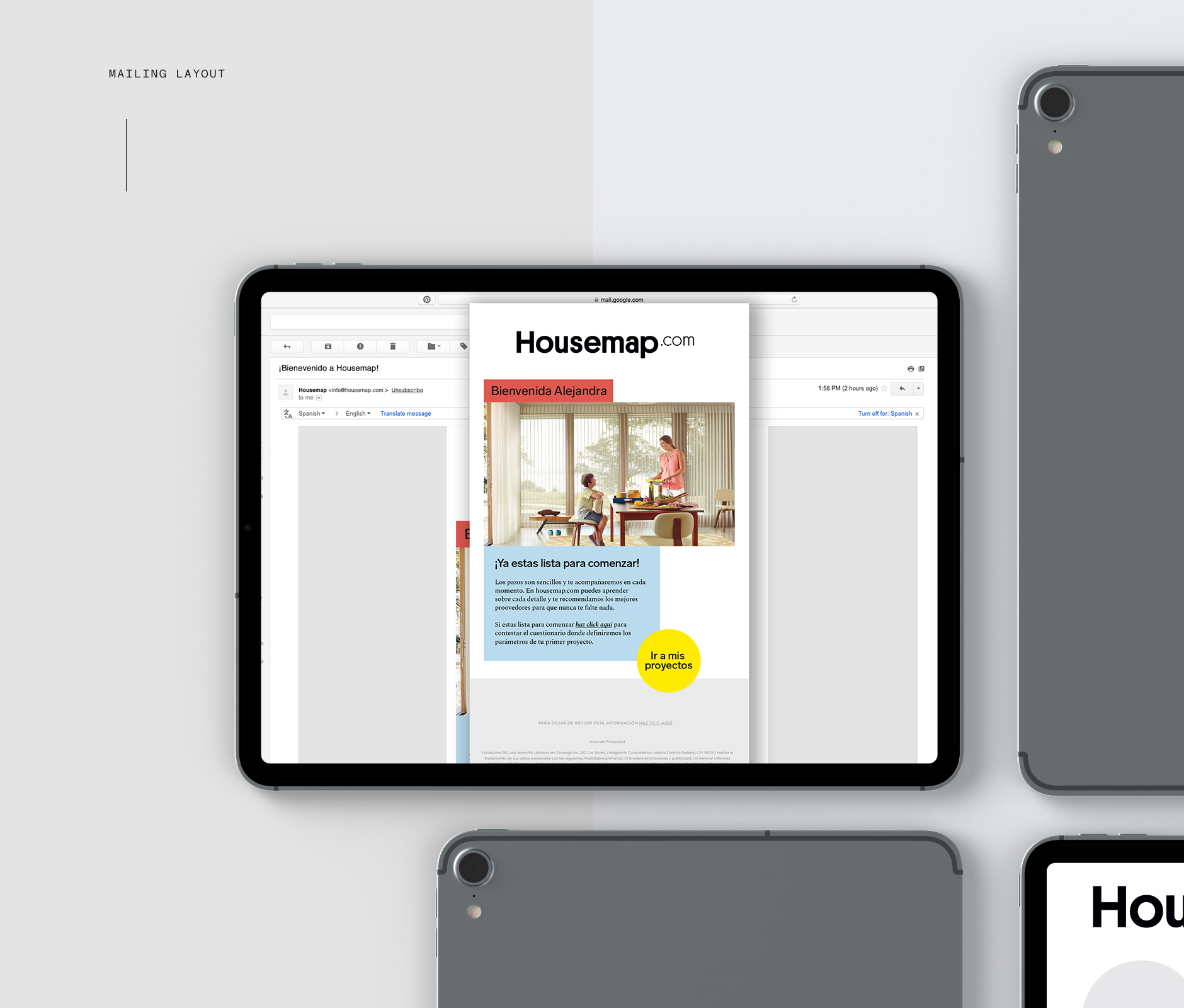Housemap mailing layout