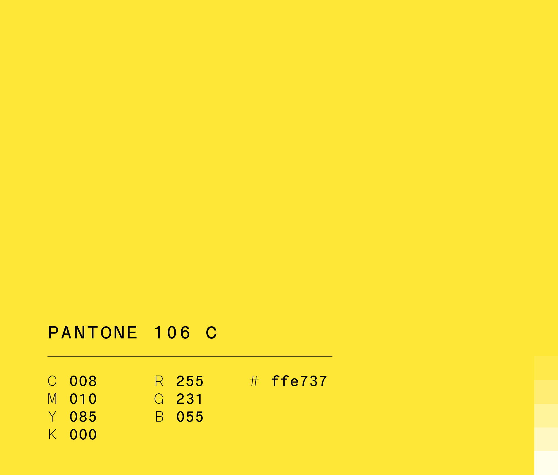 Pantone 106 c #ffe737 used in Housemap icon design