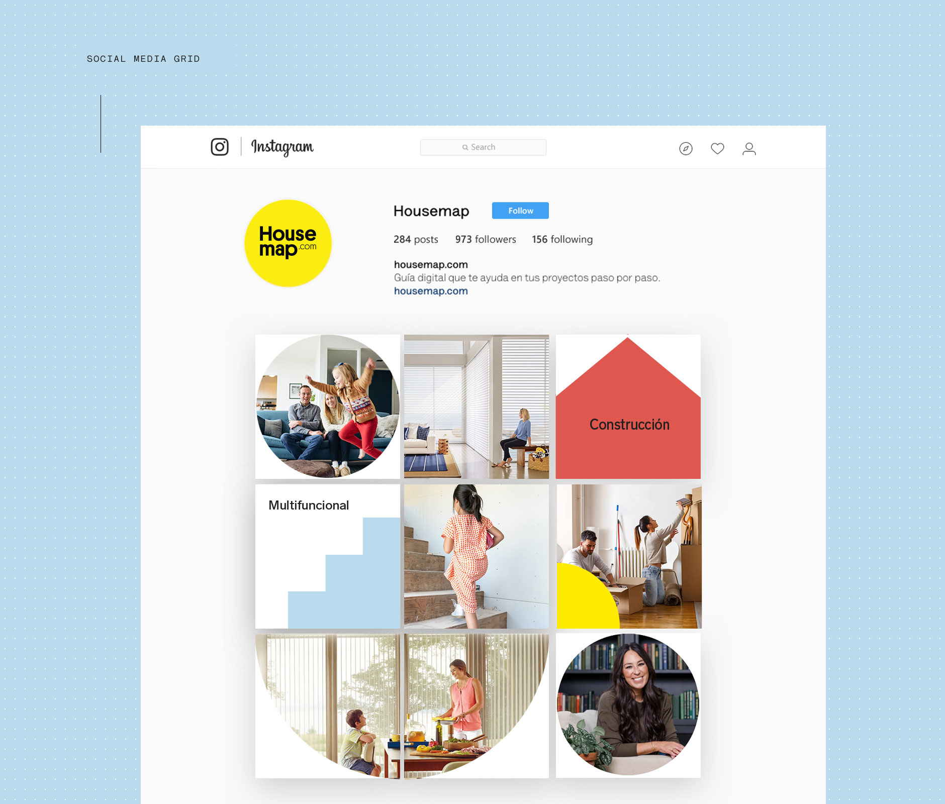 Housemap social media layout