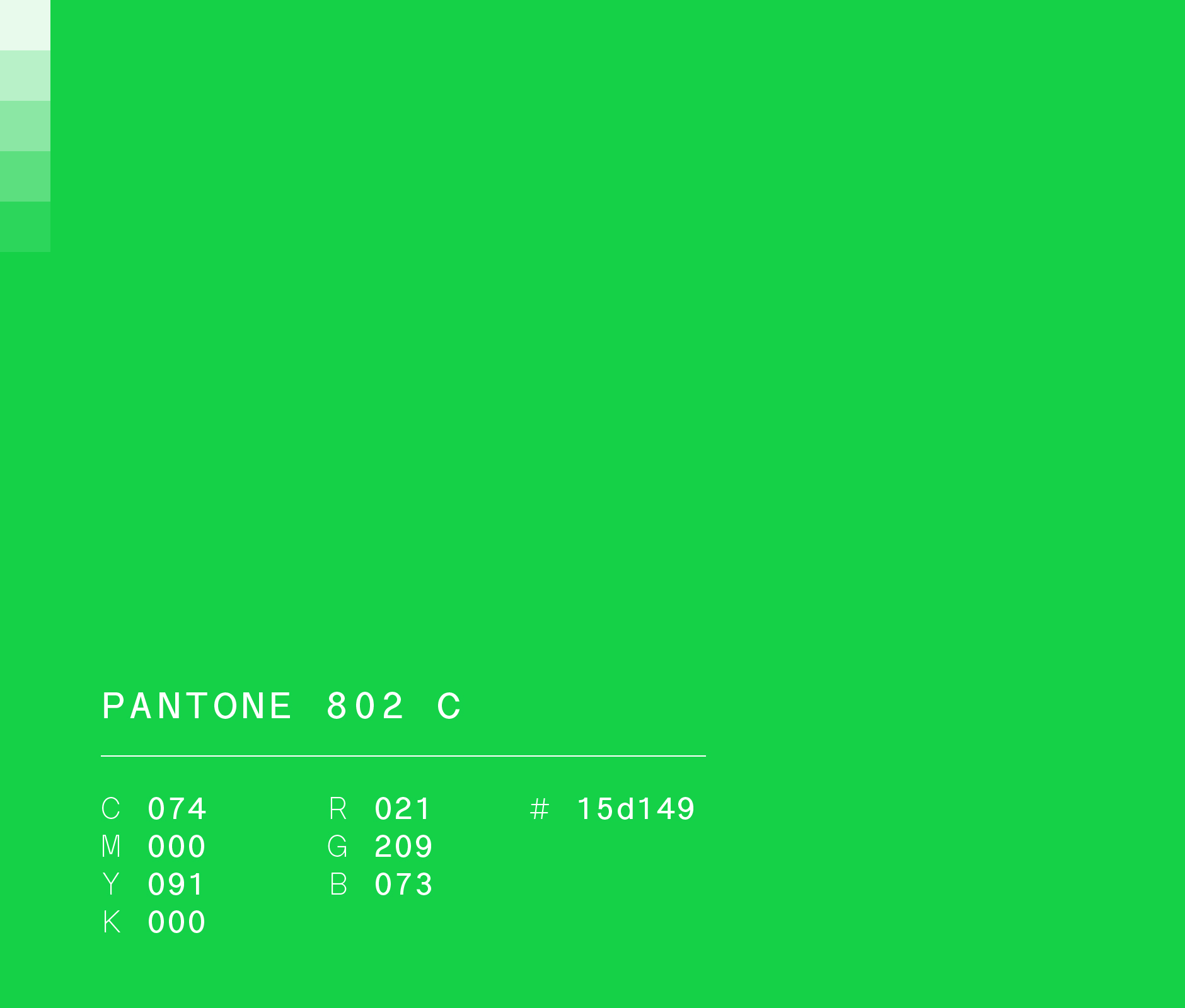 Pantone 802 c #15d149 used in Hellow Festival brand identity