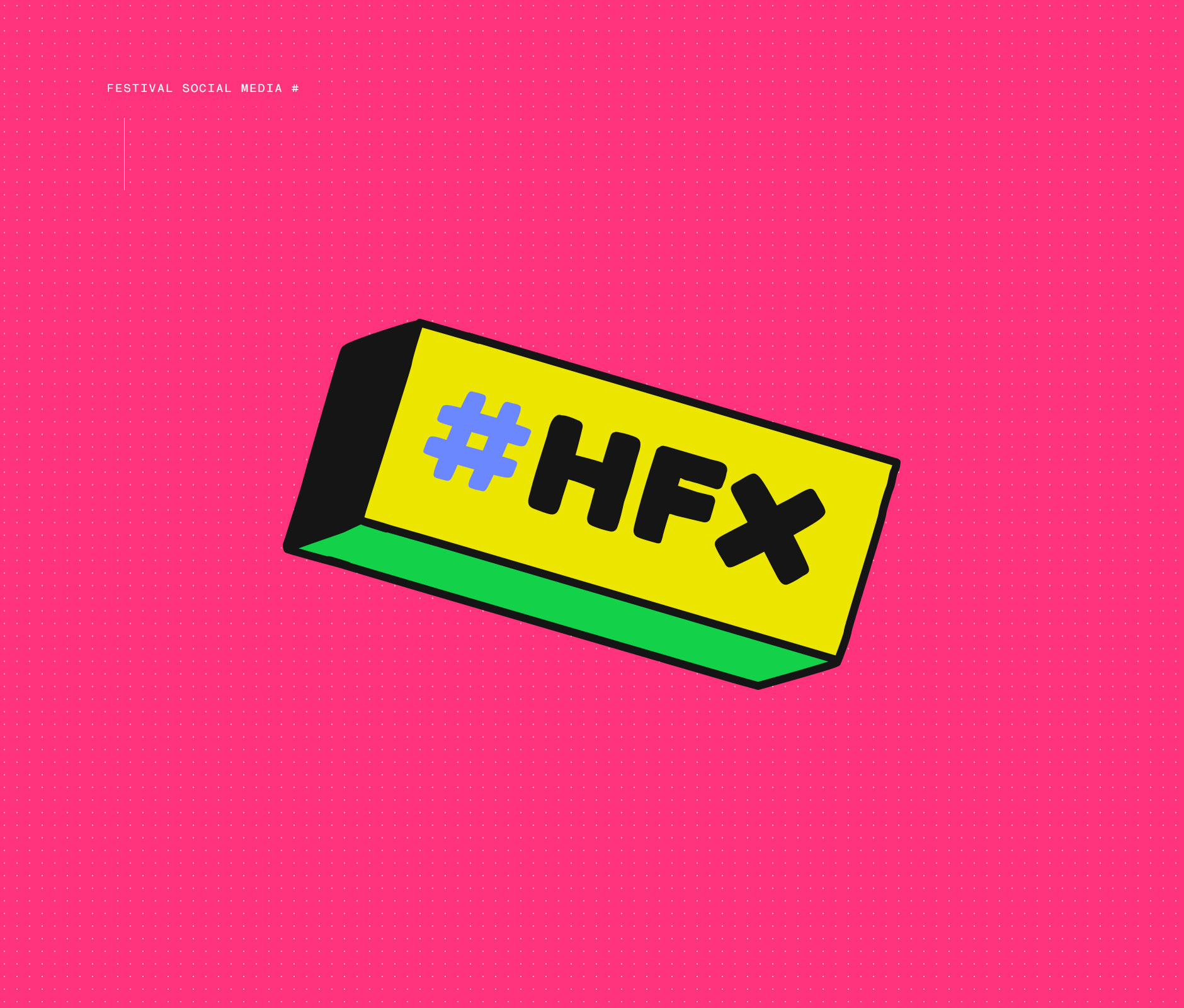 Hellow Festival 10th anniversary hashtag illustration