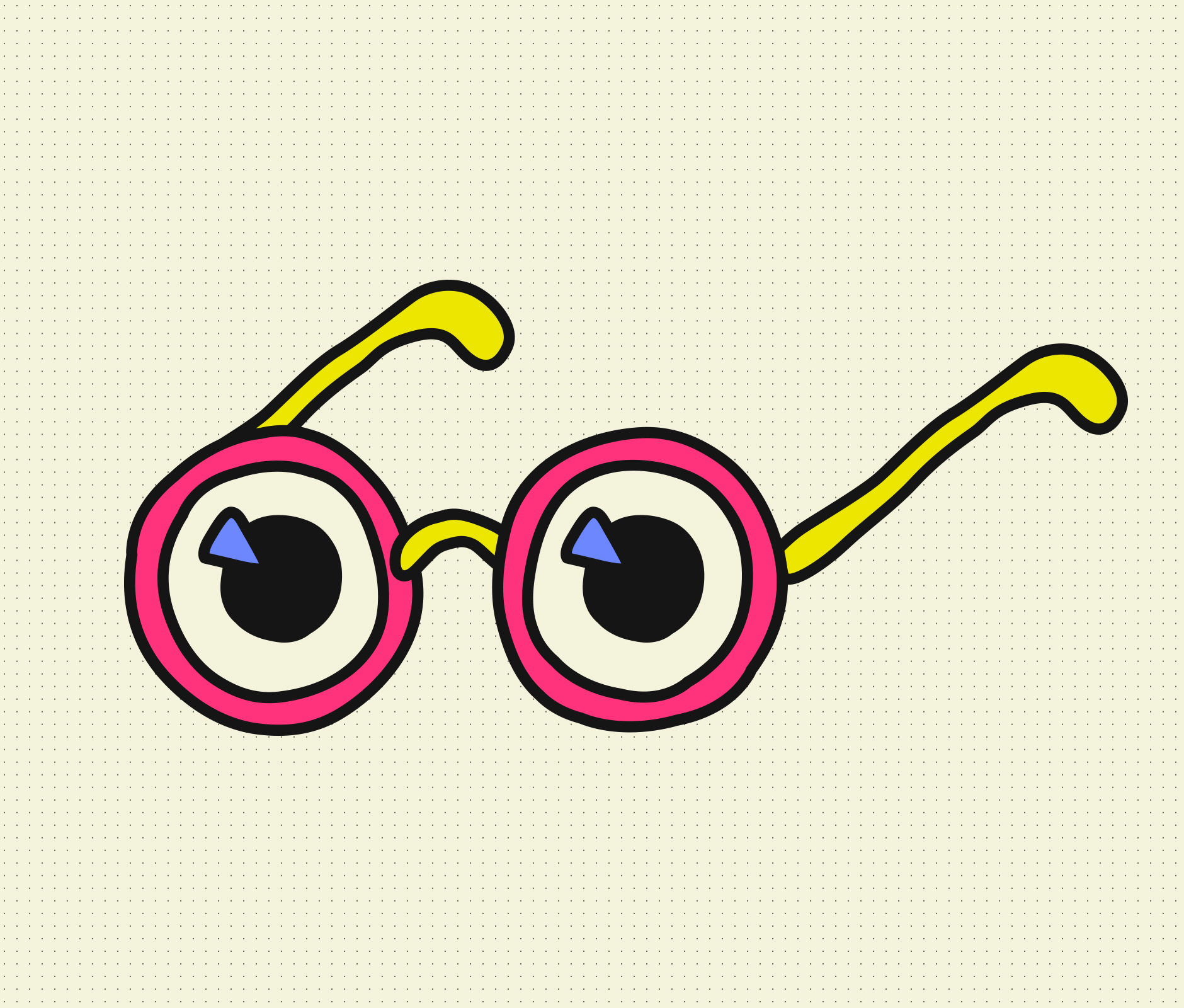 Colorful glasses illustration