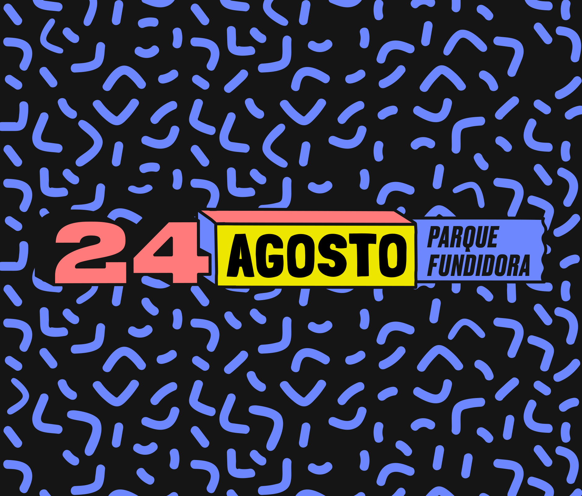 Digital illustration displaying date for Hellow music Festival 