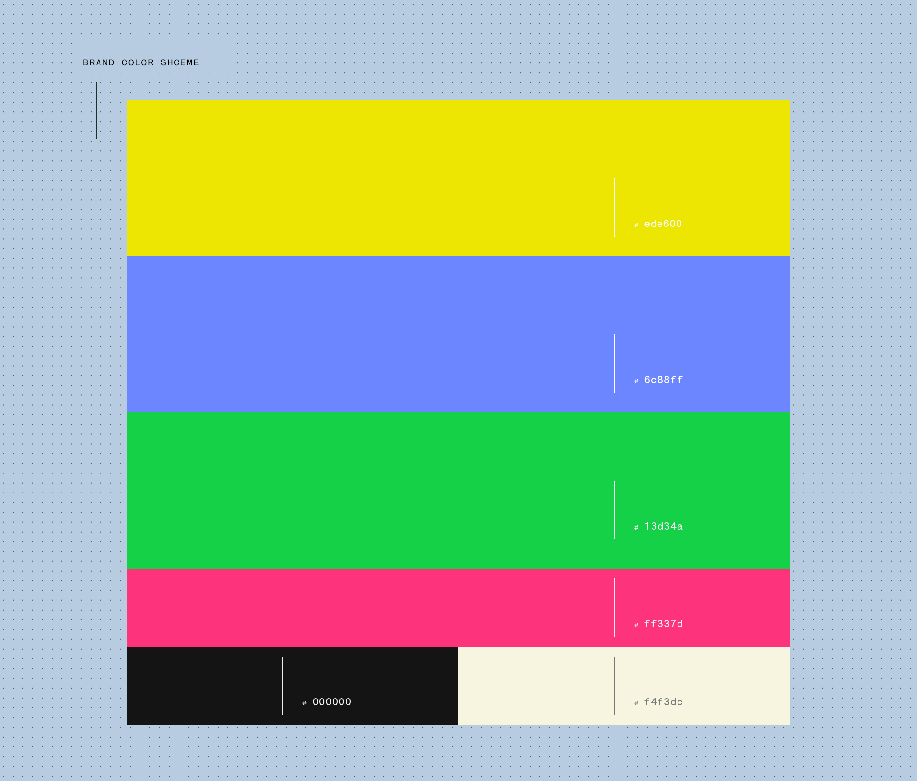 Color scheme used in Hellow music Festival marketing campaign