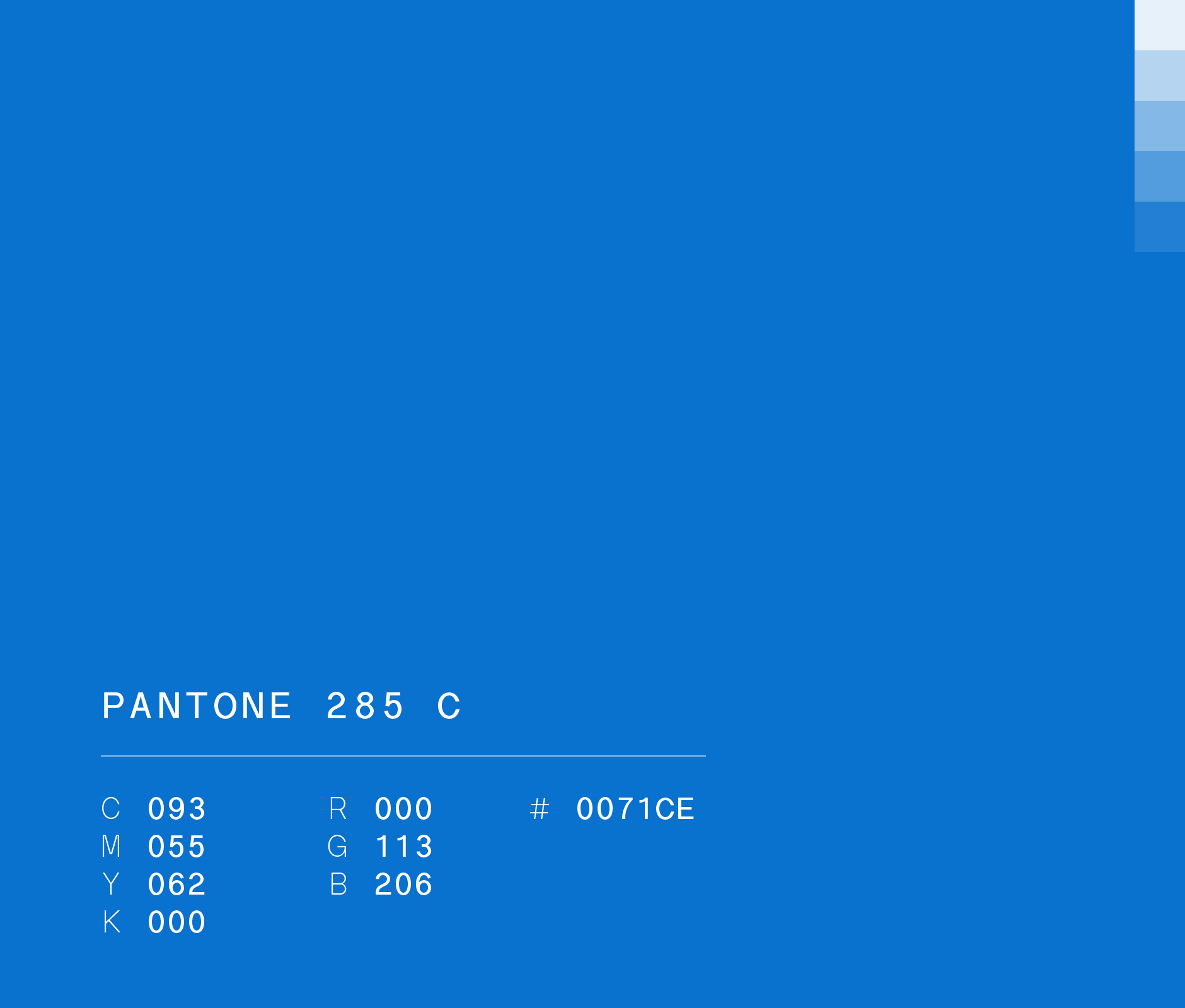 Pantone 285 c used in Banregio visual identity